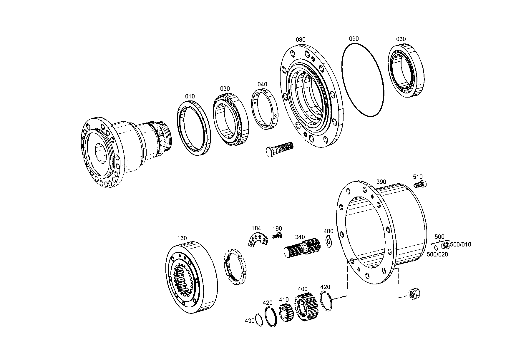 drawing for AGCO F395301020520 - TAPER ROLLER BEARING