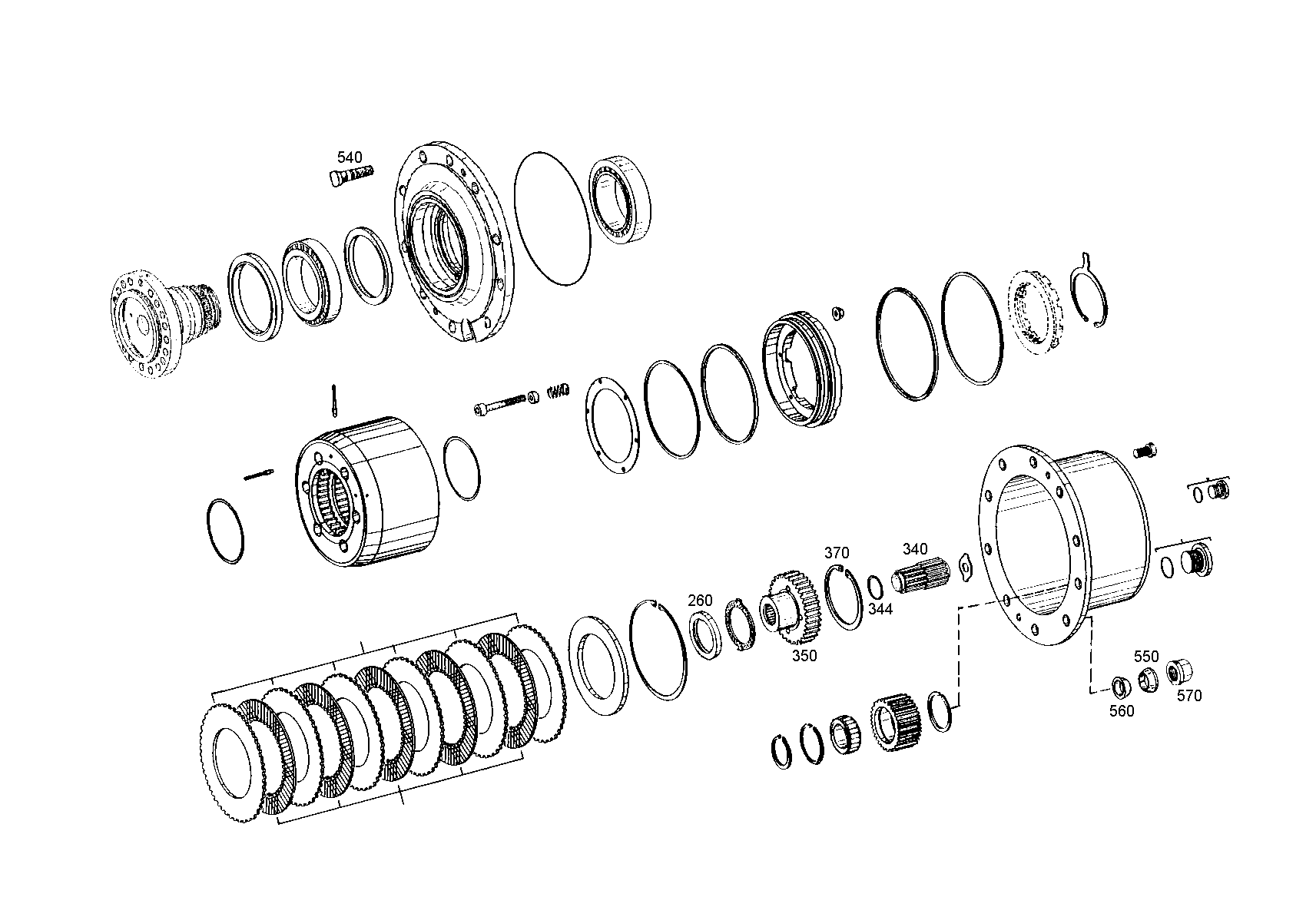 drawing for KOMATSU LTD. 4906253M1 - SHAFT SEAL (figure 1)