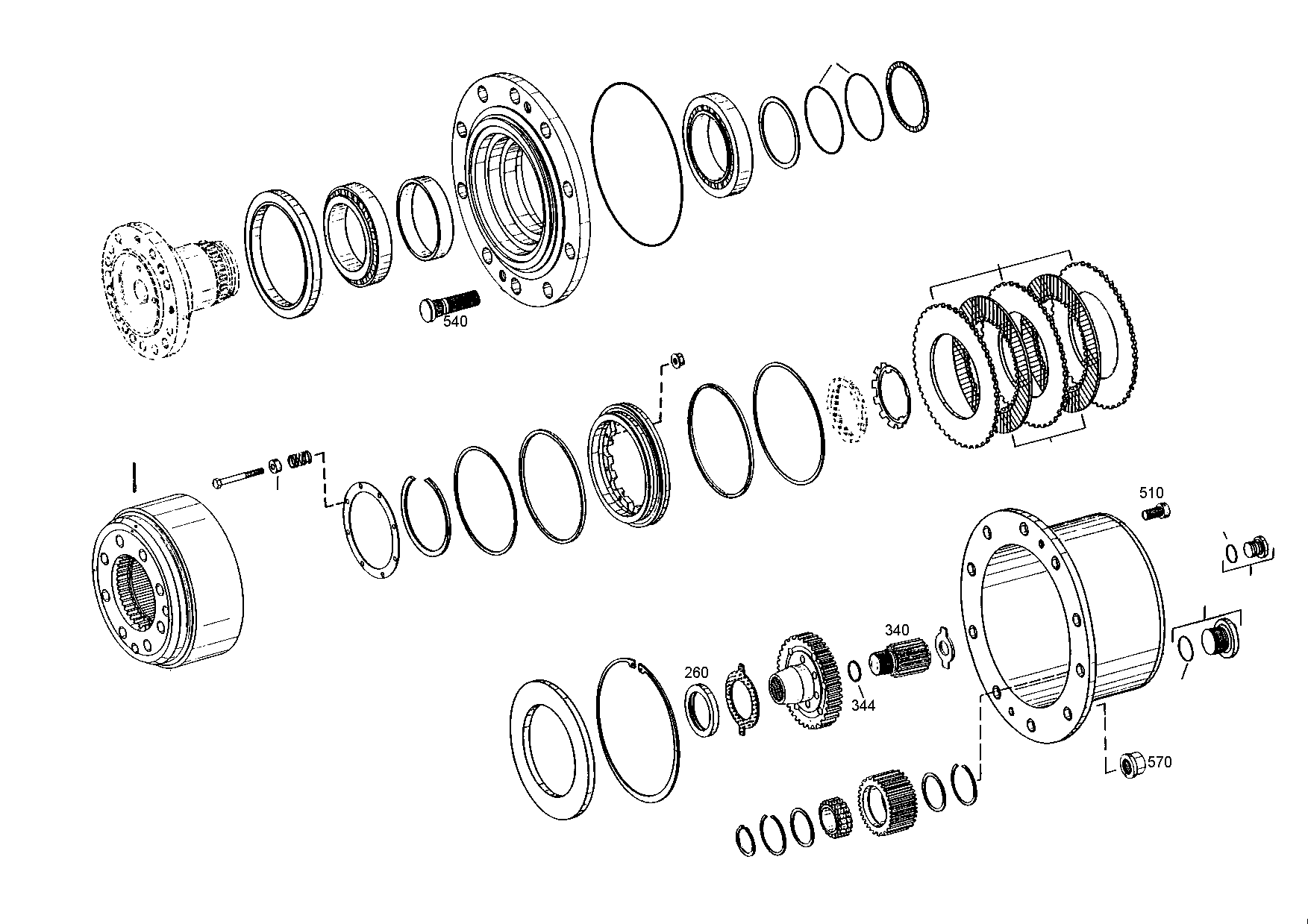 drawing for WELTE STAHL UND FAHRZEUGBAU 026.00289 - SHAFT SEAL (figure 2)