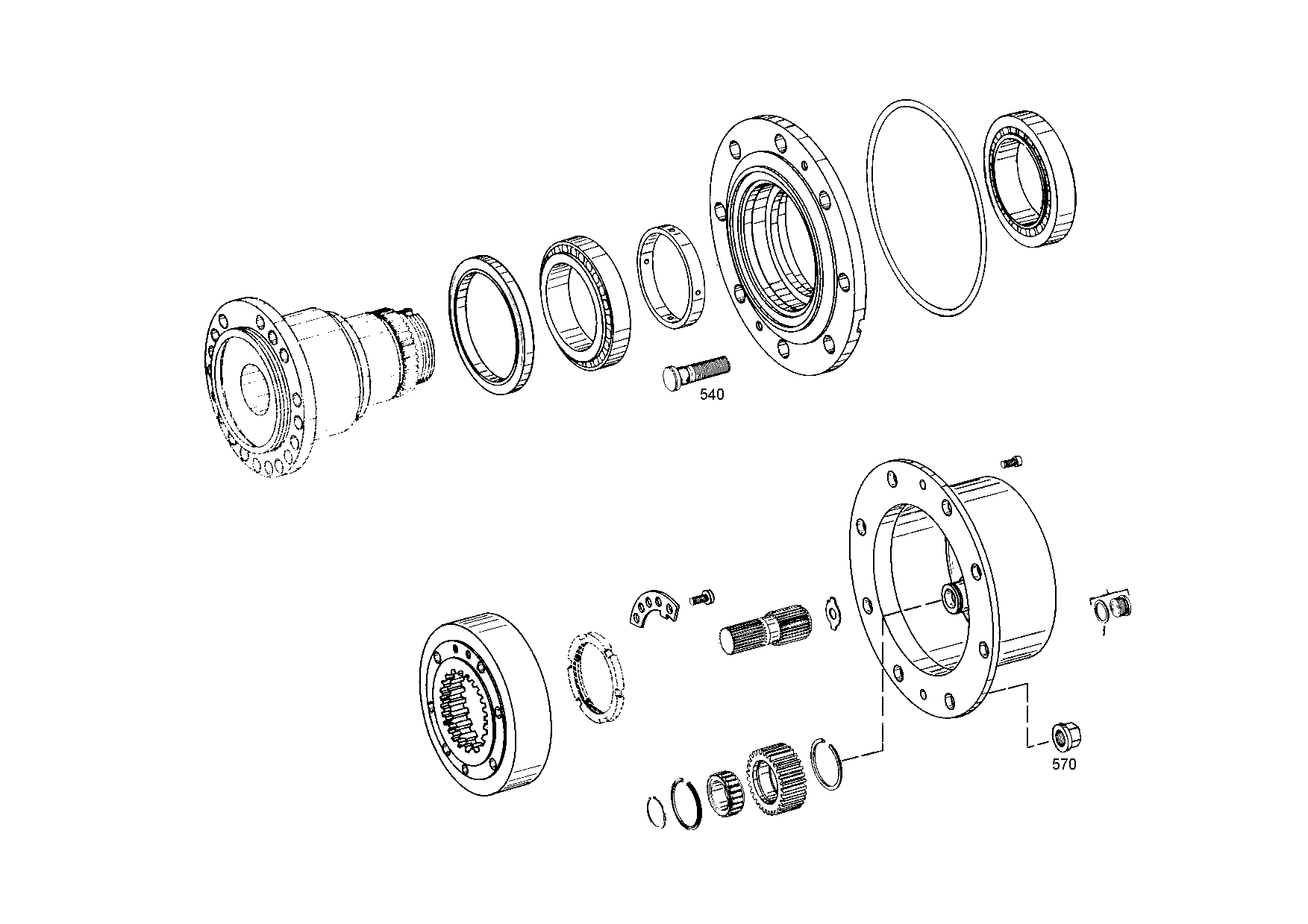 drawing for HYDREMA 104007198 - WHEEL NUT (figure 2)