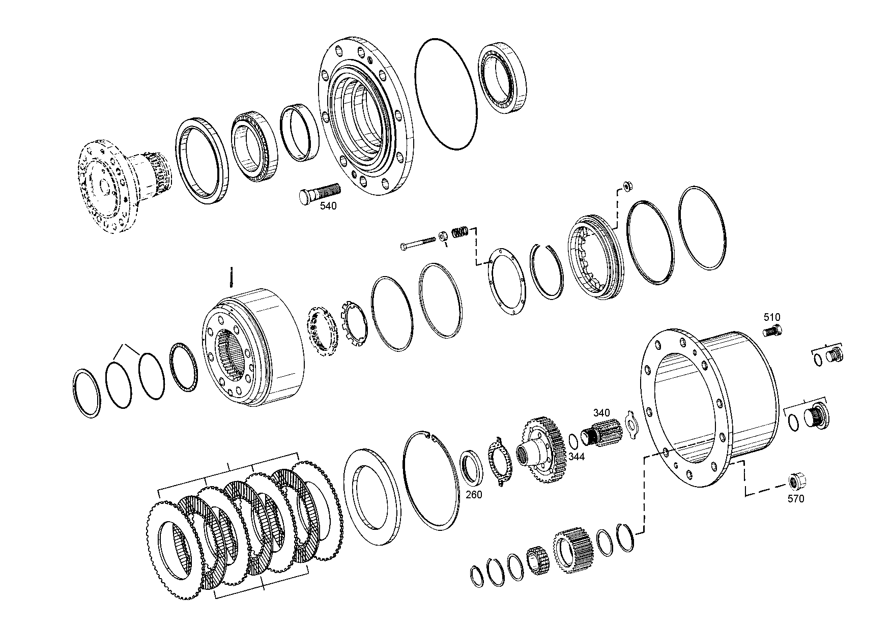 drawing for SENNEB.WA 023826 - SUN GEAR SHAFT (figure 4)