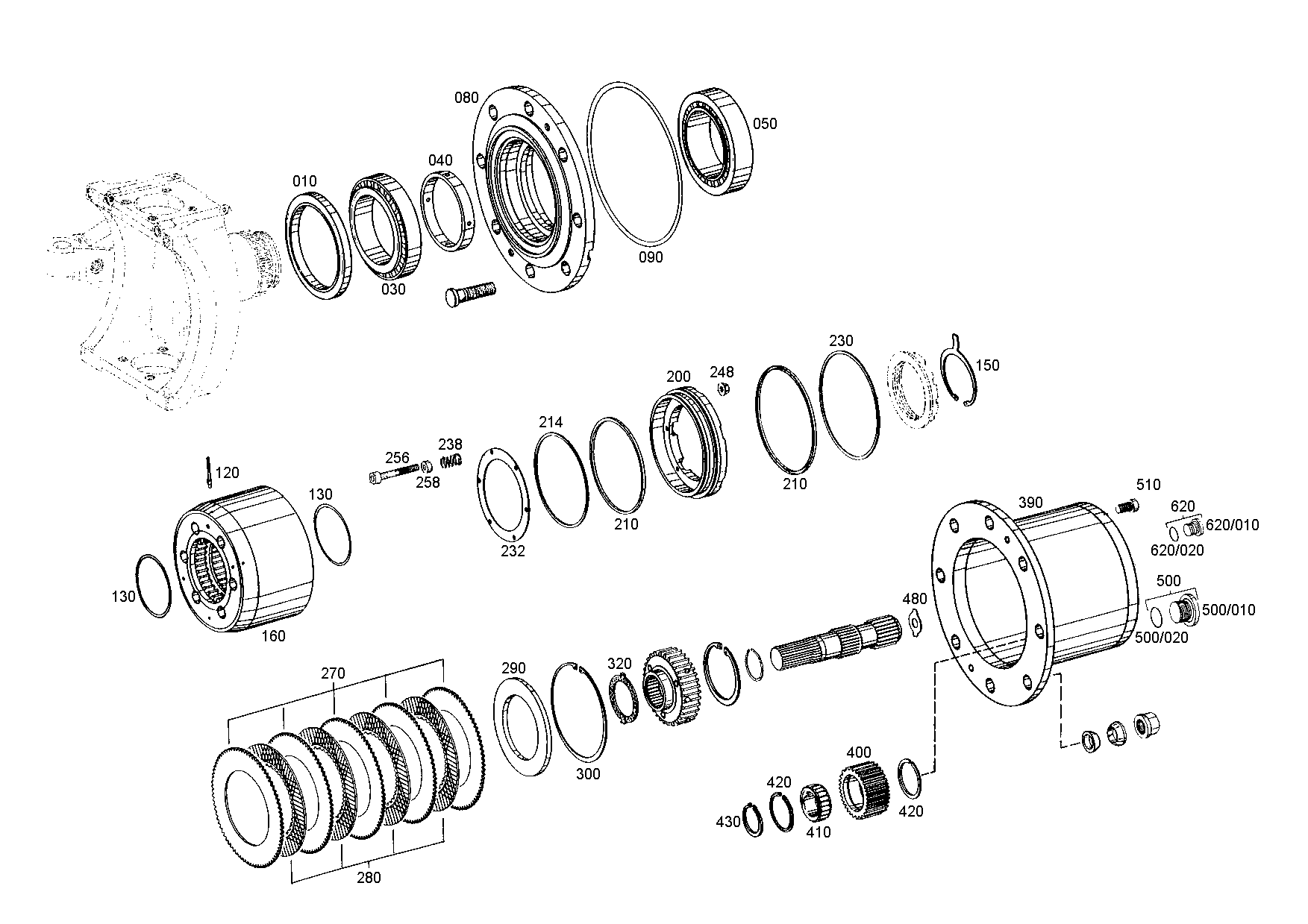drawing for AGCO F395301020520 - TAPER ROLLER BEARING