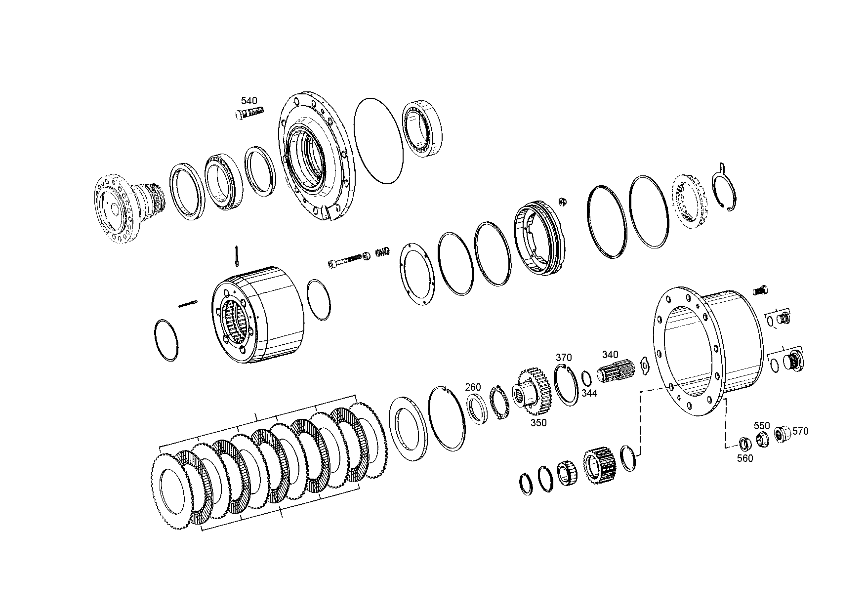 drawing for BOMAG H-1000000935 - CENTERING RING (figure 1)