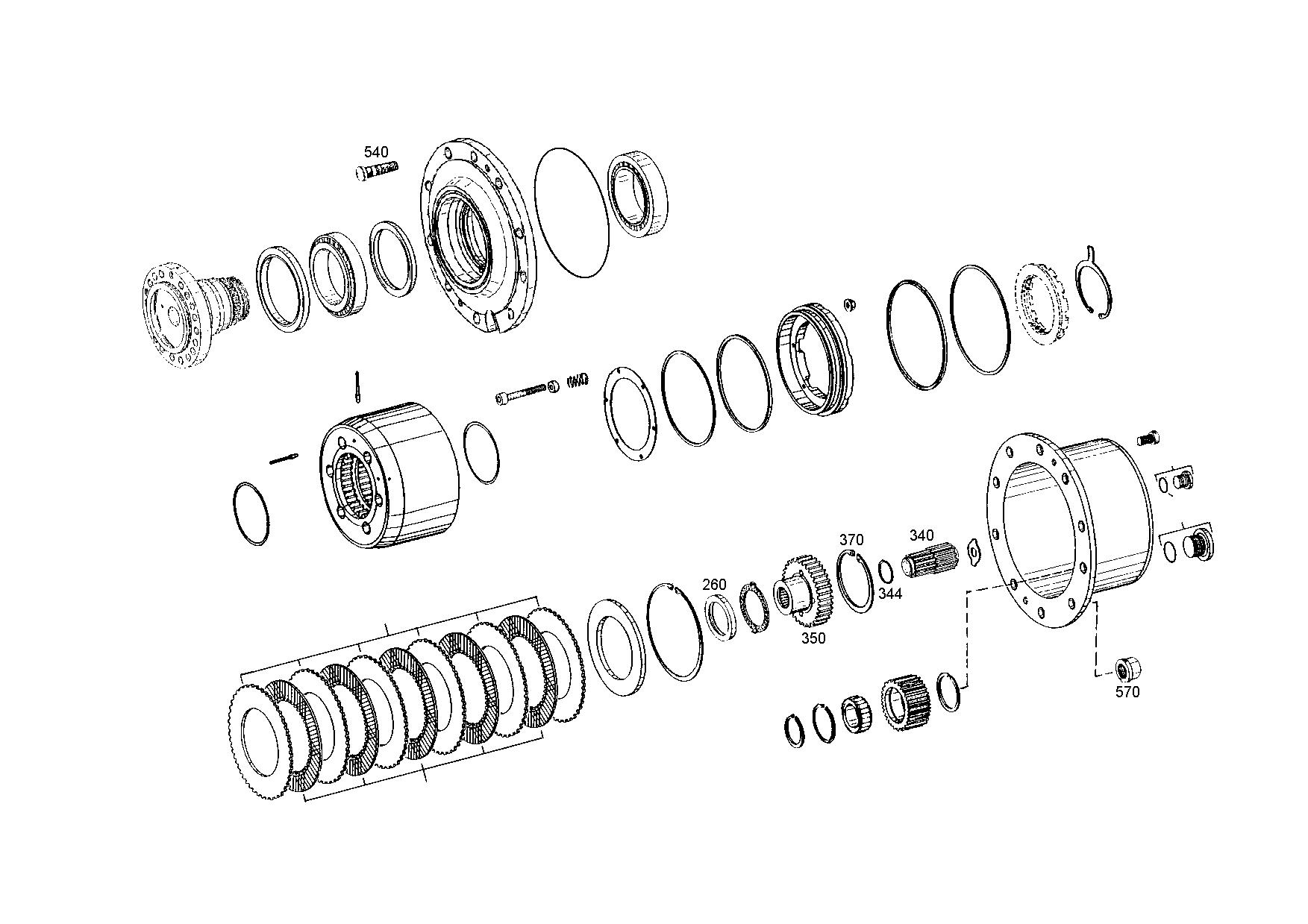 drawing for KOMATSU LTD. 4906253M1 - SHAFT SEAL (figure 4)
