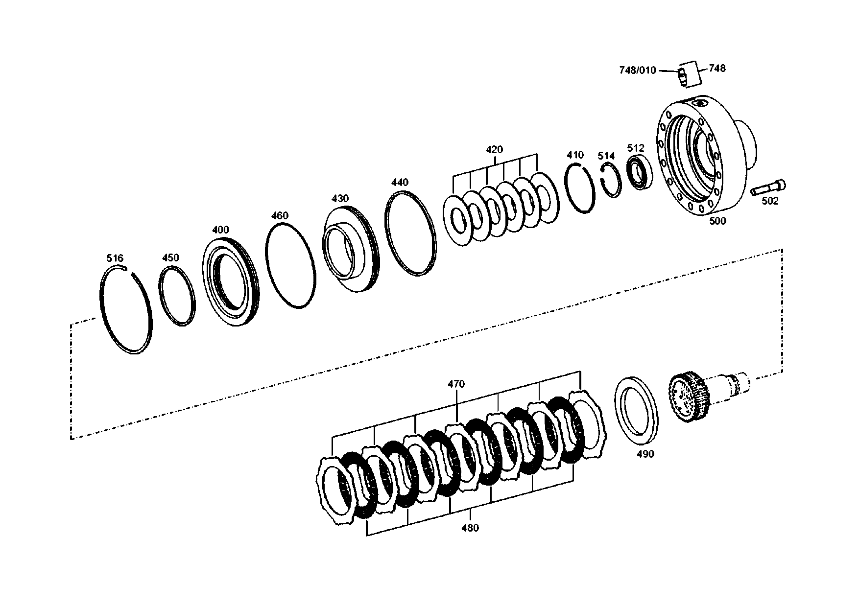 drawing for AGCO F510300020410 - BALL BEARING