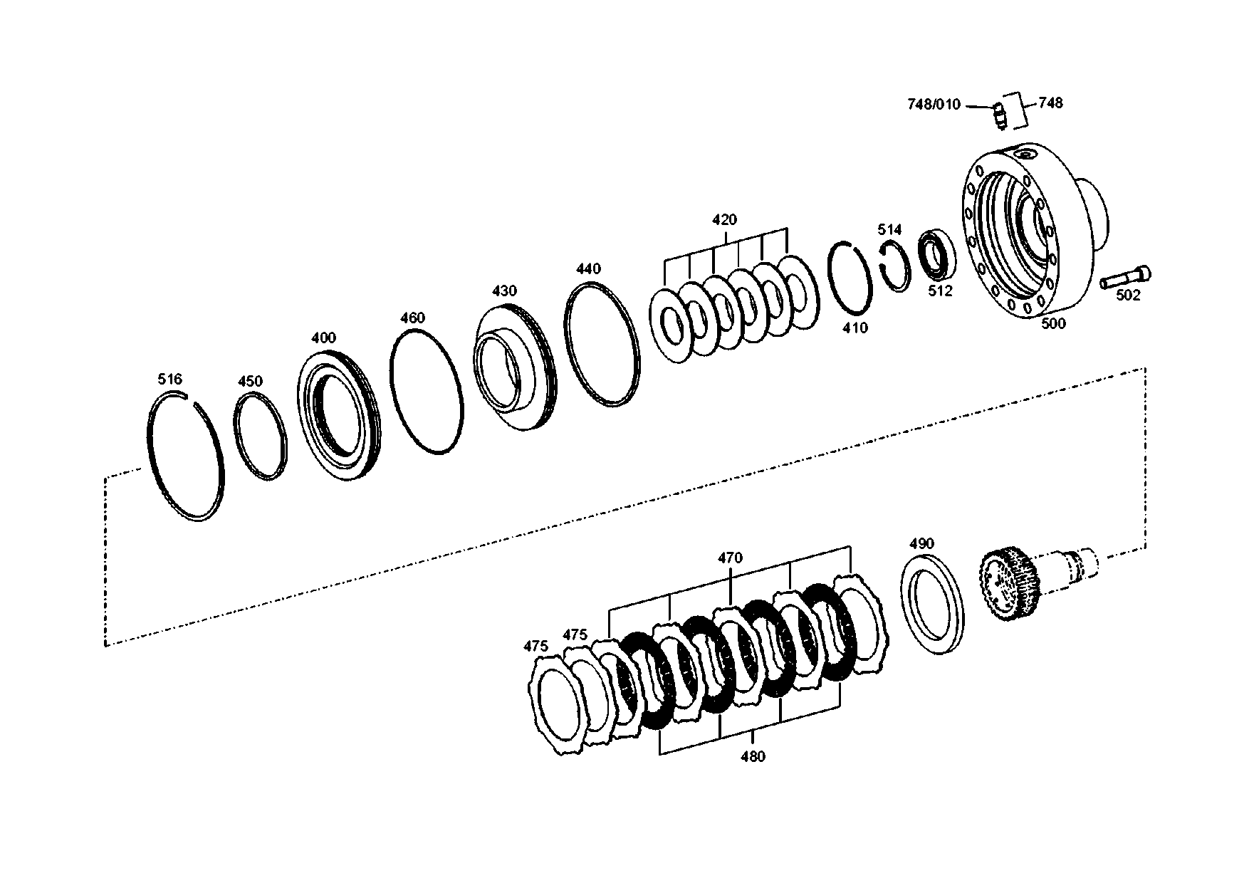 drawing for AGCO F510300020410 - BALL BEARING