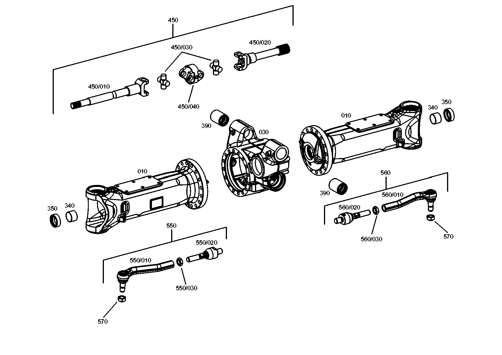 drawing for JOHN DEERE T354380 - UNIVERSAL SHAFT (figure 3)