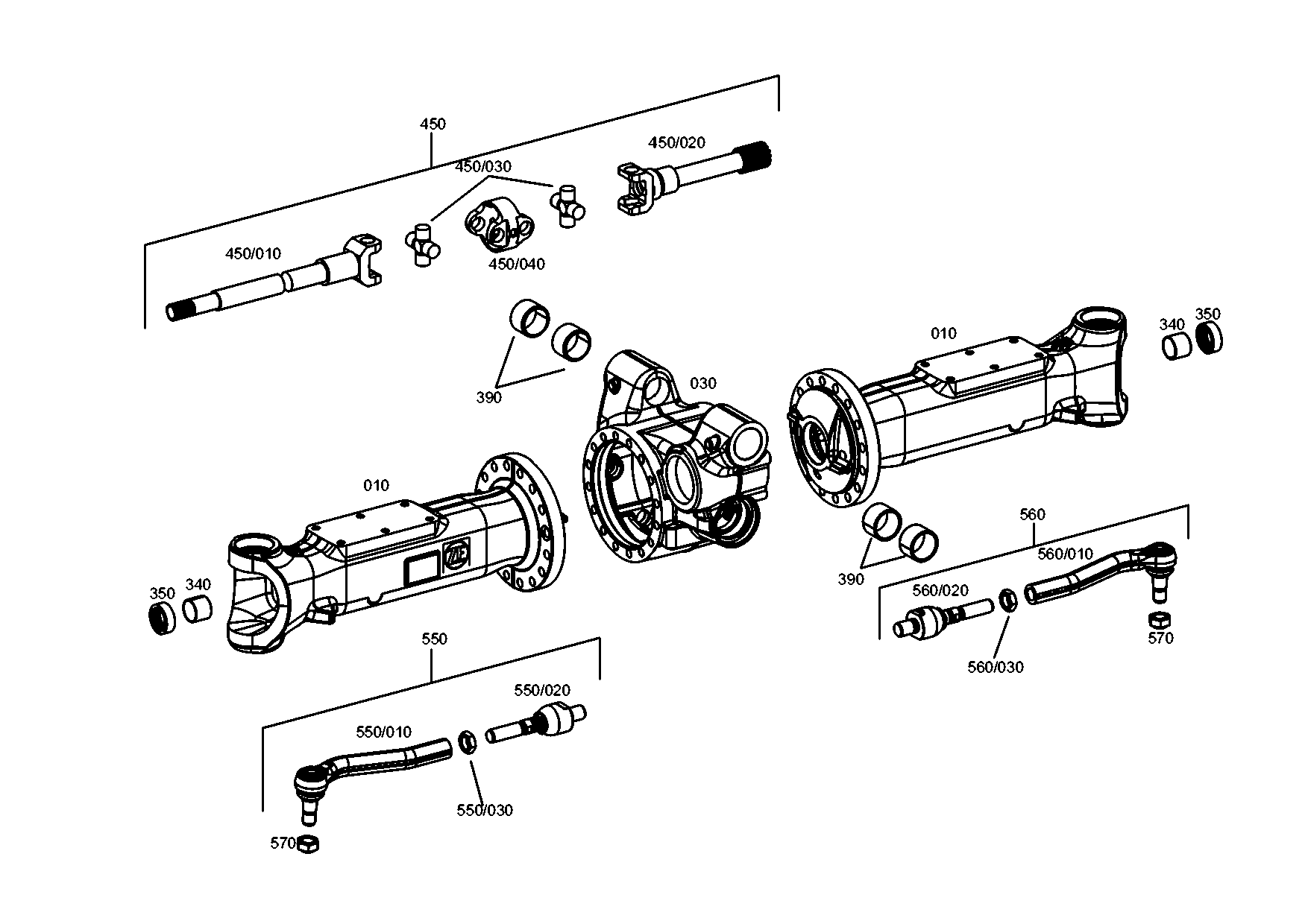 drawing for CNH NEW HOLLAND 84476713 - UNIVERSAL SHAFT (figure 4)