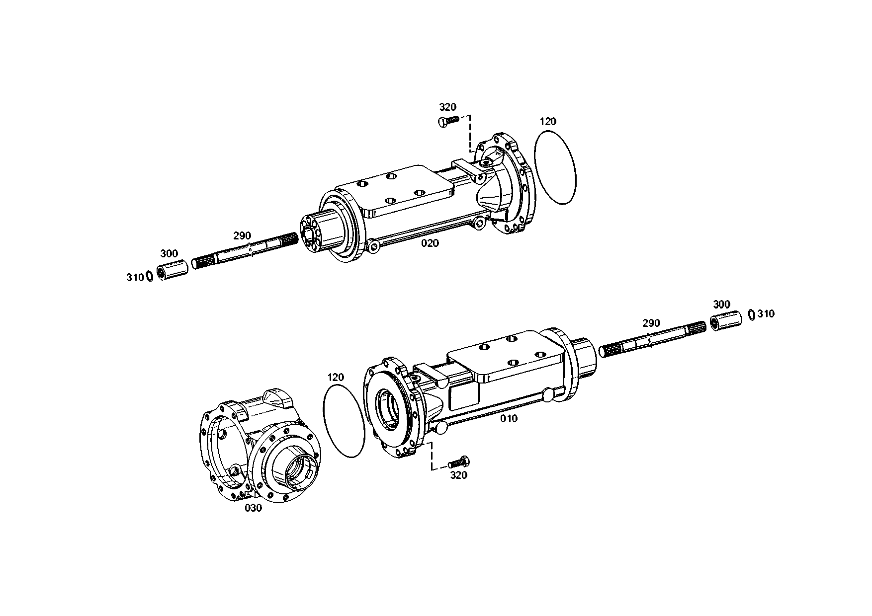 drawing for CNH NEW HOLLAND 5904658546 - AXLE DR.HOUSING (figure 3)