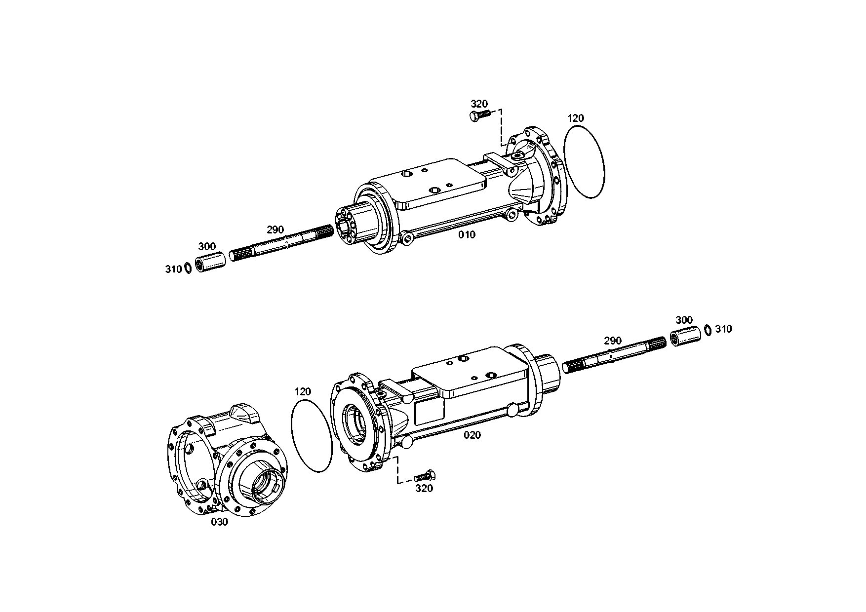 drawing for CNH NEW HOLLAND 5904658546 - AXLE DR.HOUSING (figure 5)