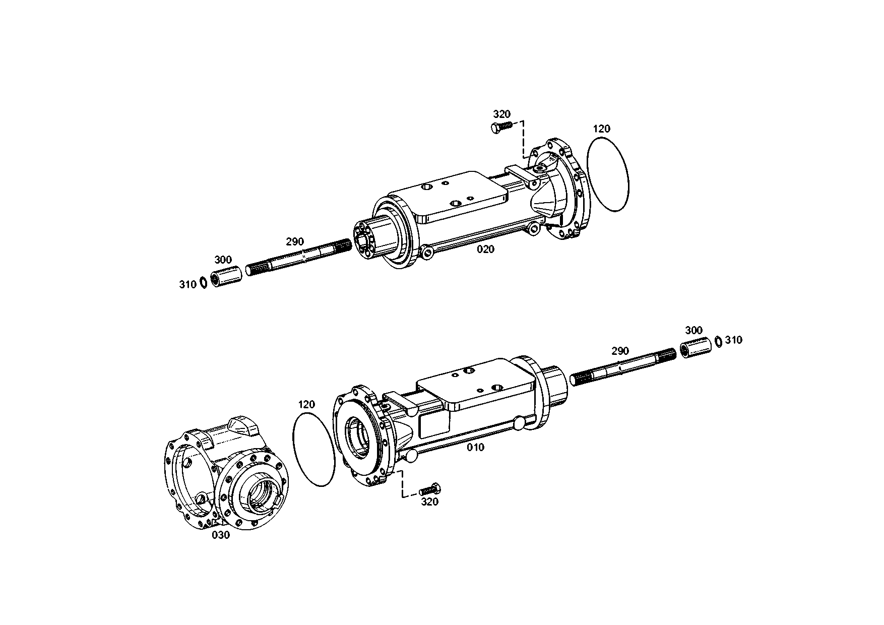 drawing for VOLVO ZM 2910166 - AXLE DR.HOUSING (figure 3)