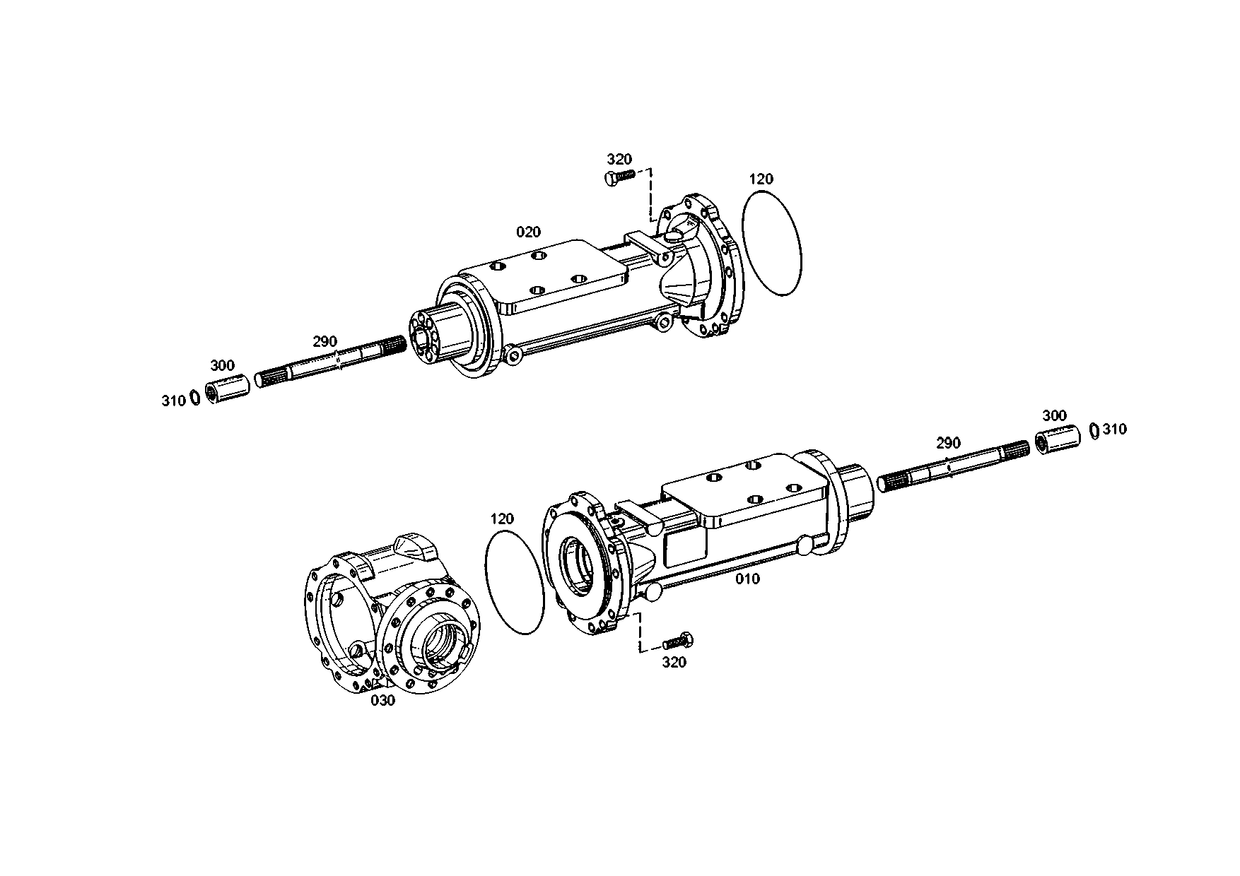 drawing for VOLVO ZM 2910166 - AXLE DR.HOUSING (figure 4)