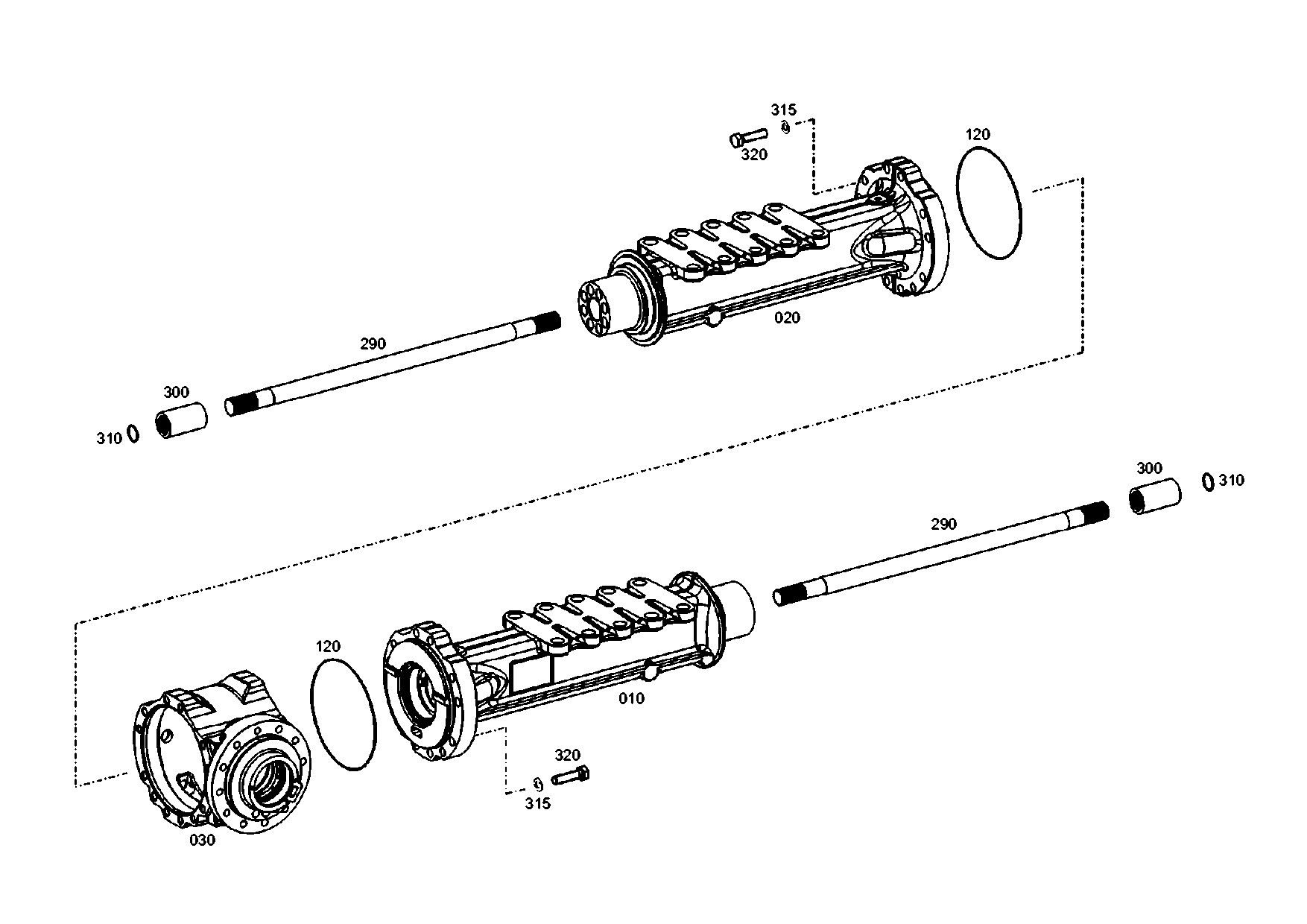 drawing for VOLVO ZM 2910166 - AXLE DR.HOUSING (figure 5)