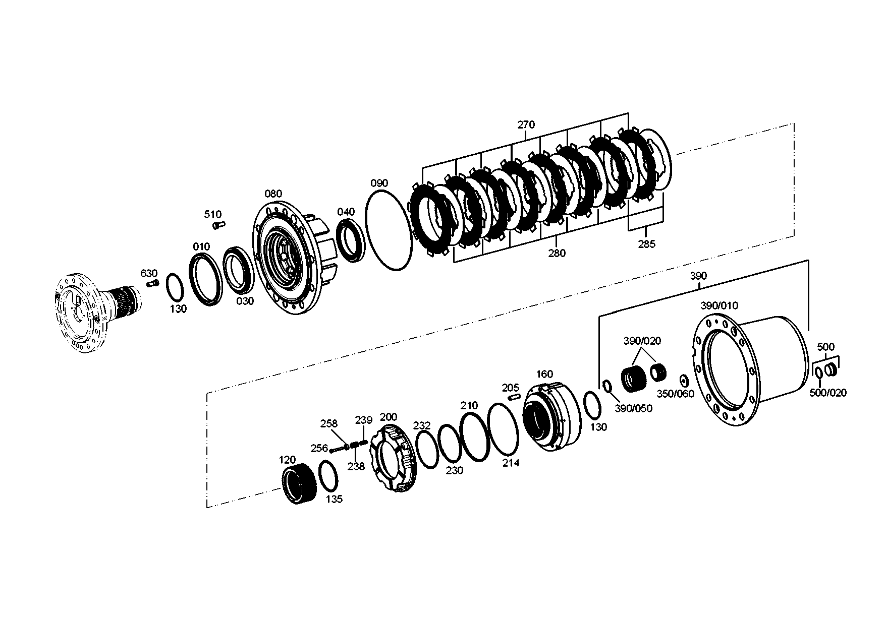 drawing for CNH NEW HOLLAND 47361596 - INNER CLUTCH DISK (figure 3)