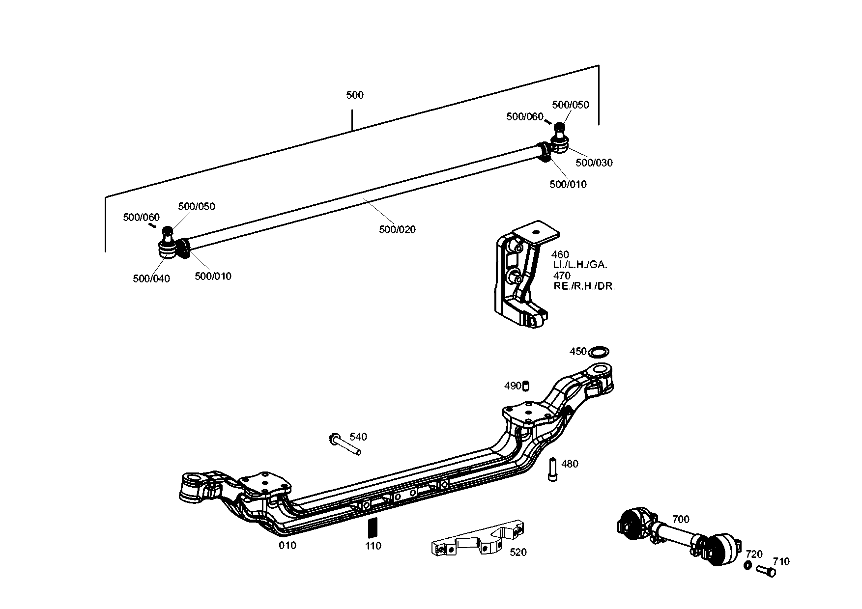 drawing for EVOBUS A0003310163 - BRACKET (figure 3)
