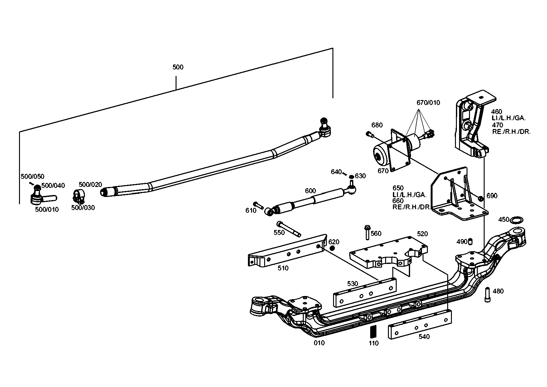 drawing for EVOBUS A0003310063 - BRACKET (figure 5)