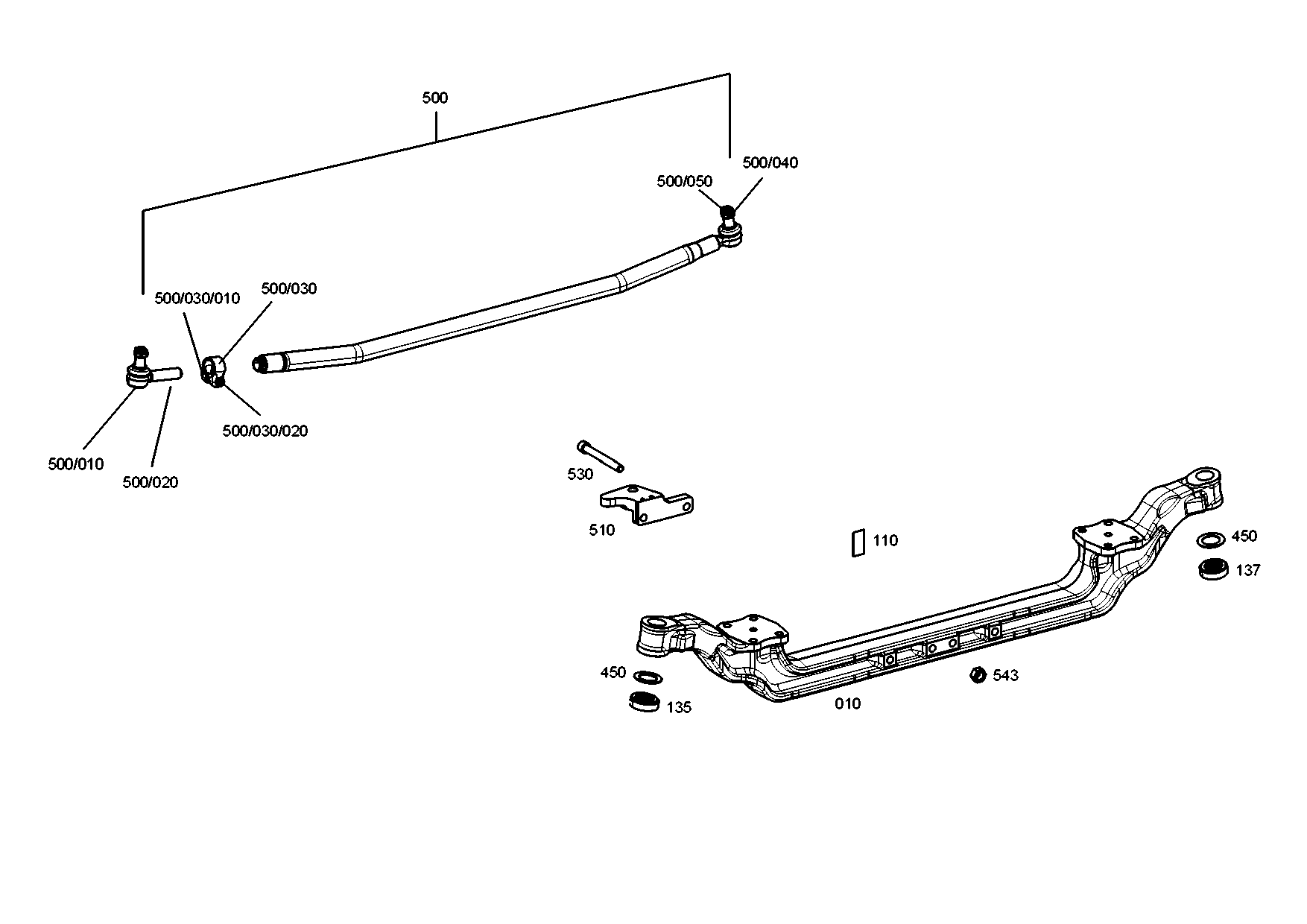 drawing for EVOBUS A6273300003 - TIE ROD (figure 4)