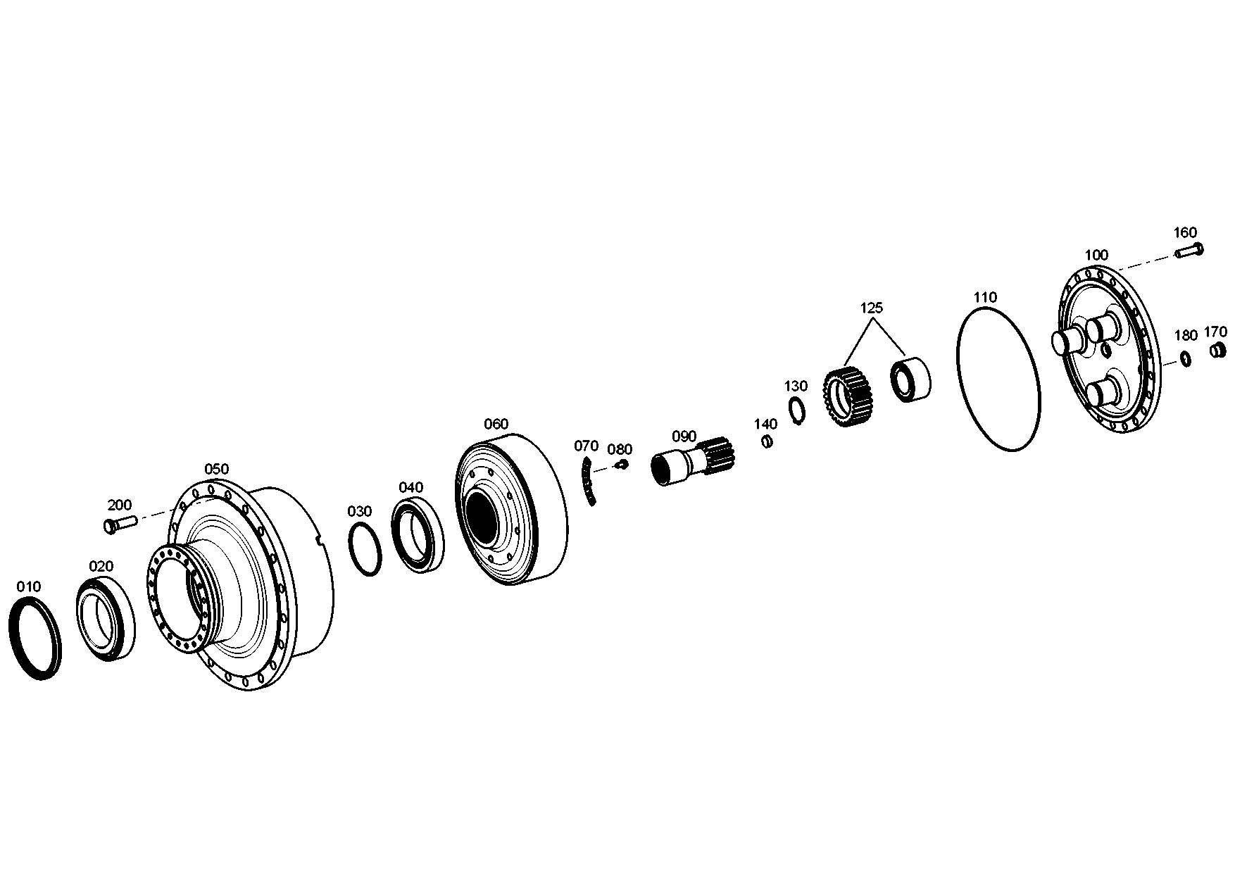 drawing for LIUGONG 12B2040 - O-RING (figure 2)