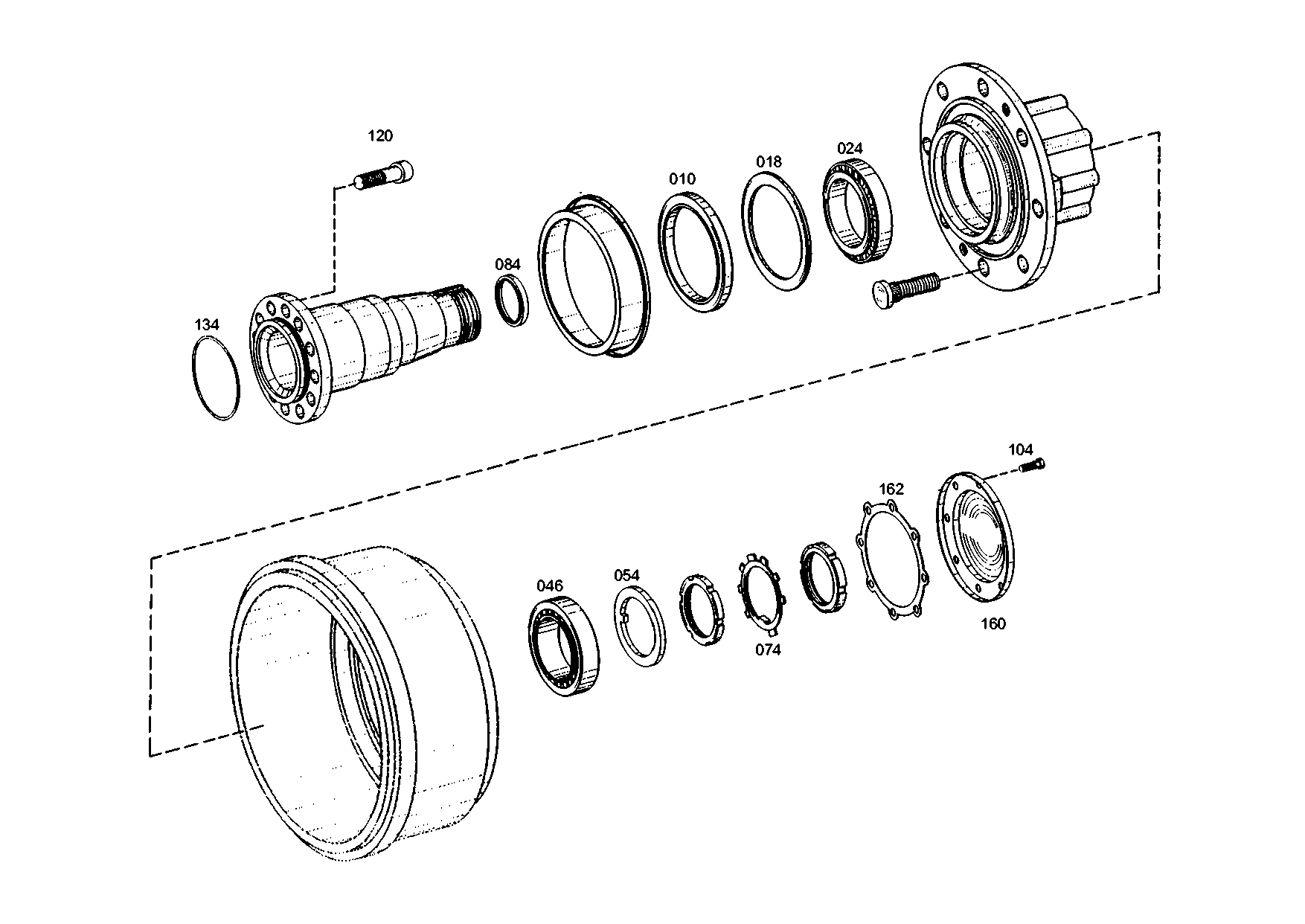 drawing for MAN N1.01101-5666 - ROLLER BEARING (figure 1)