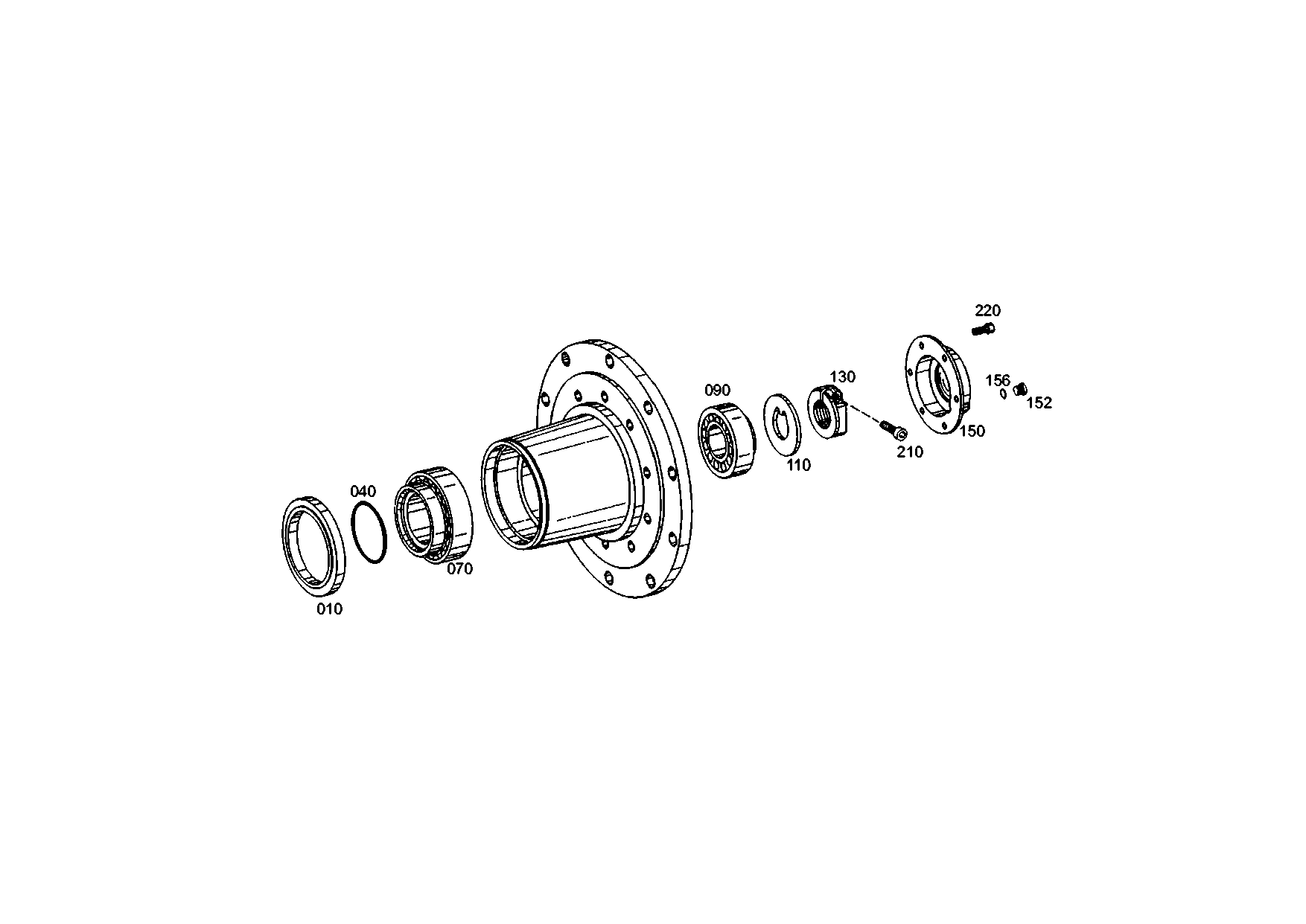 drawing for ORION BUS INDUSTRIES 072136208 - LOCKING NUT (figure 1)