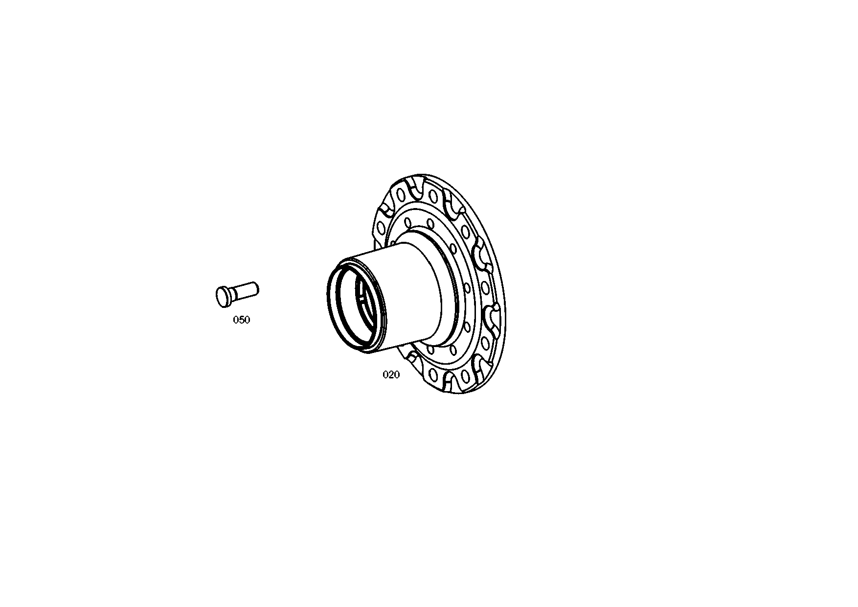 drawing for E. N. M. T. P. / CPG (520304008) - WHEEL STUD (figure 4)