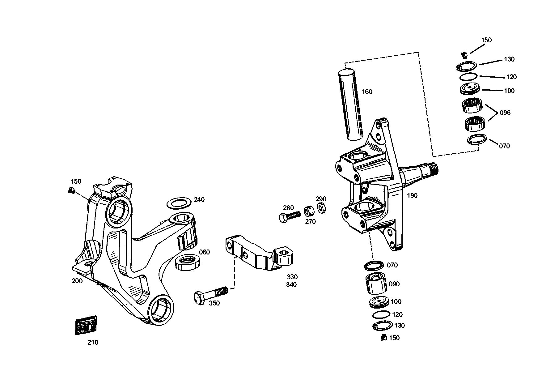 drawing for EVOBUS A0003320906 - PIVOT PIN (figure 5)