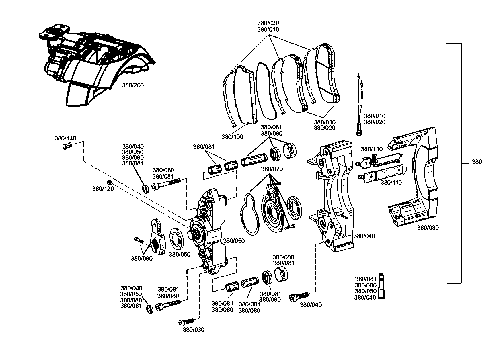 drawing for ORION BUS INDUSTRIES 14010942 - FORK HEAD (figure 2)