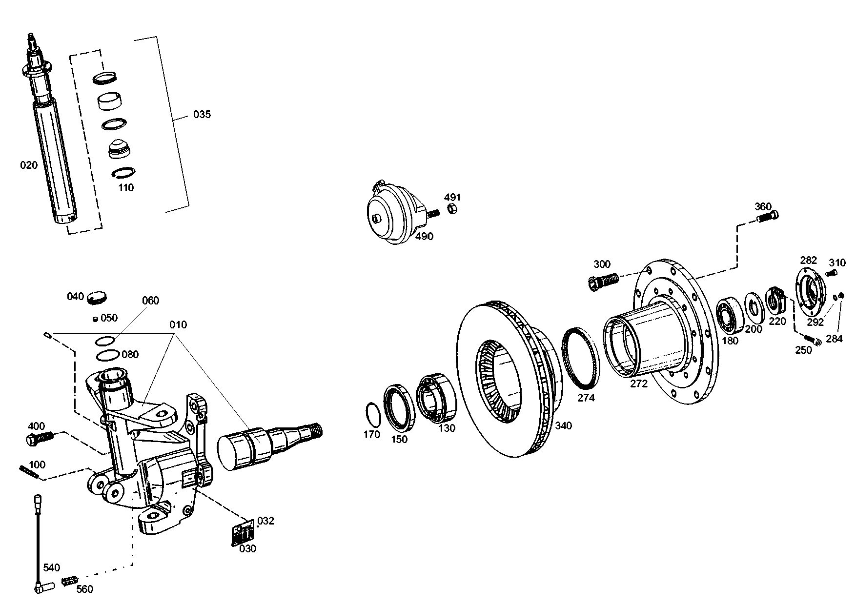 drawing for EVOBUS A6274300190 - DISC BRAKE (figure 1)