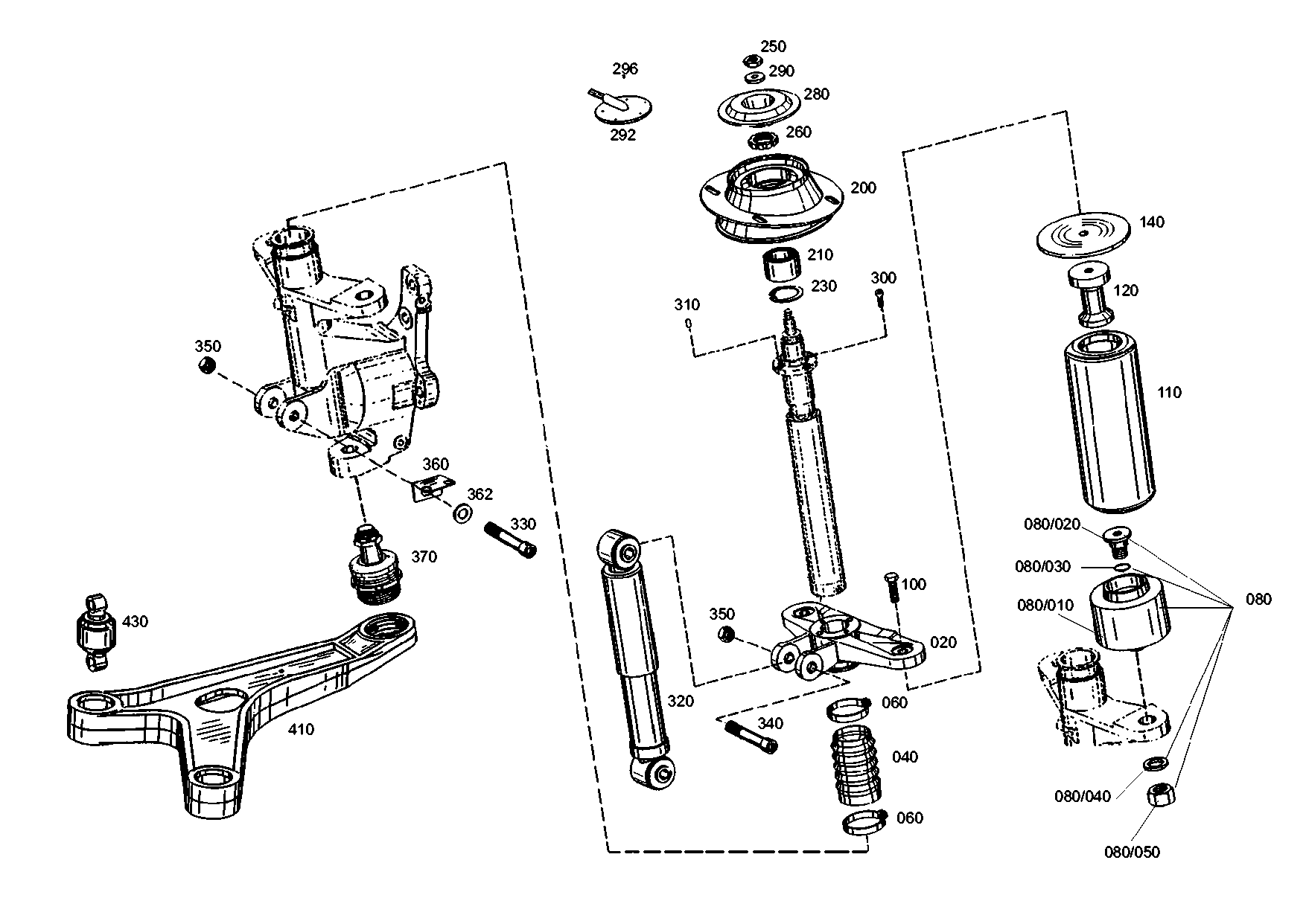 drawing for EVOBUS 82520542120 - AIR SPRING BELLOWS (figure 1)