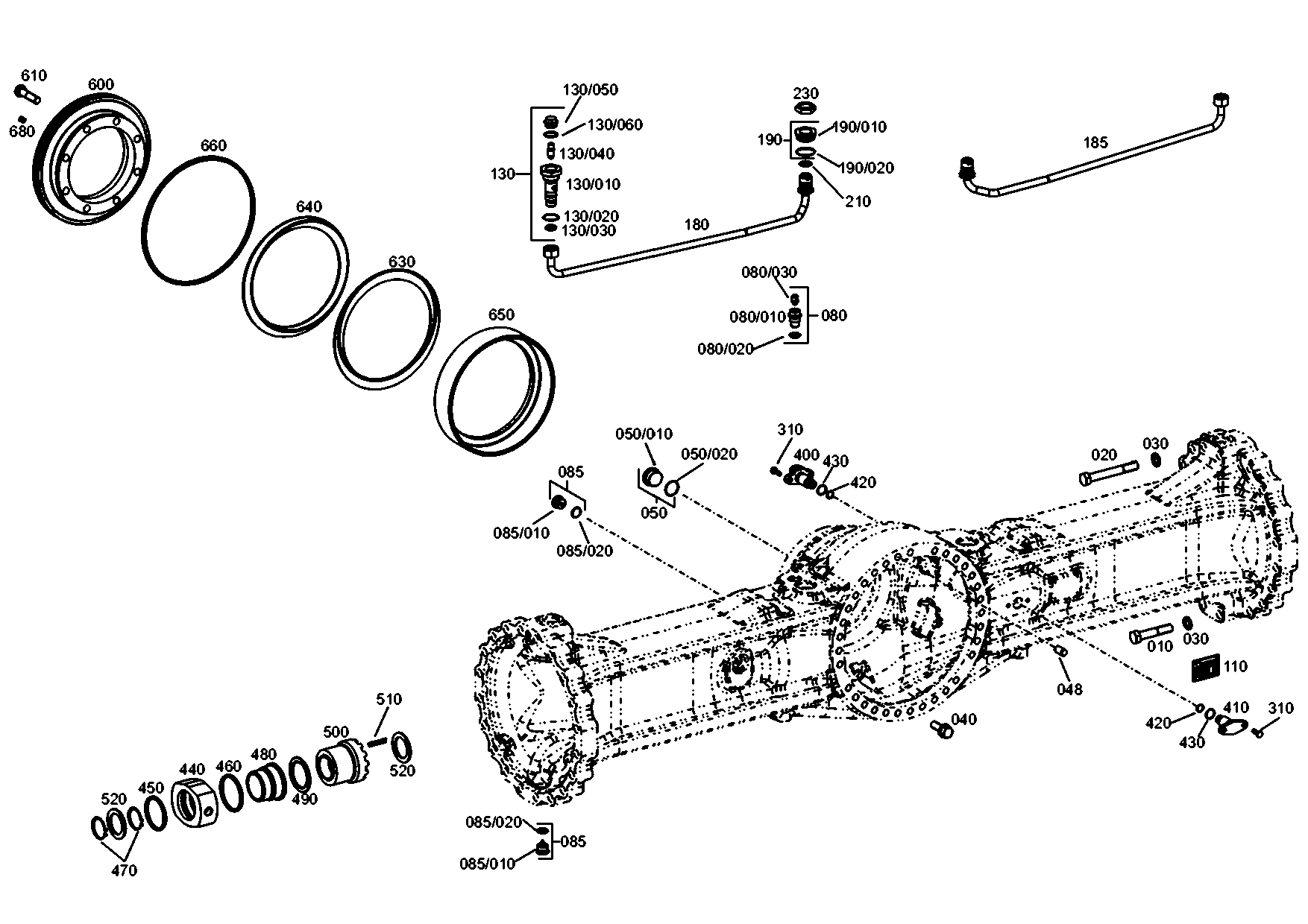 drawing for JOHN DEERE F436045 - O-RING (figure 3)