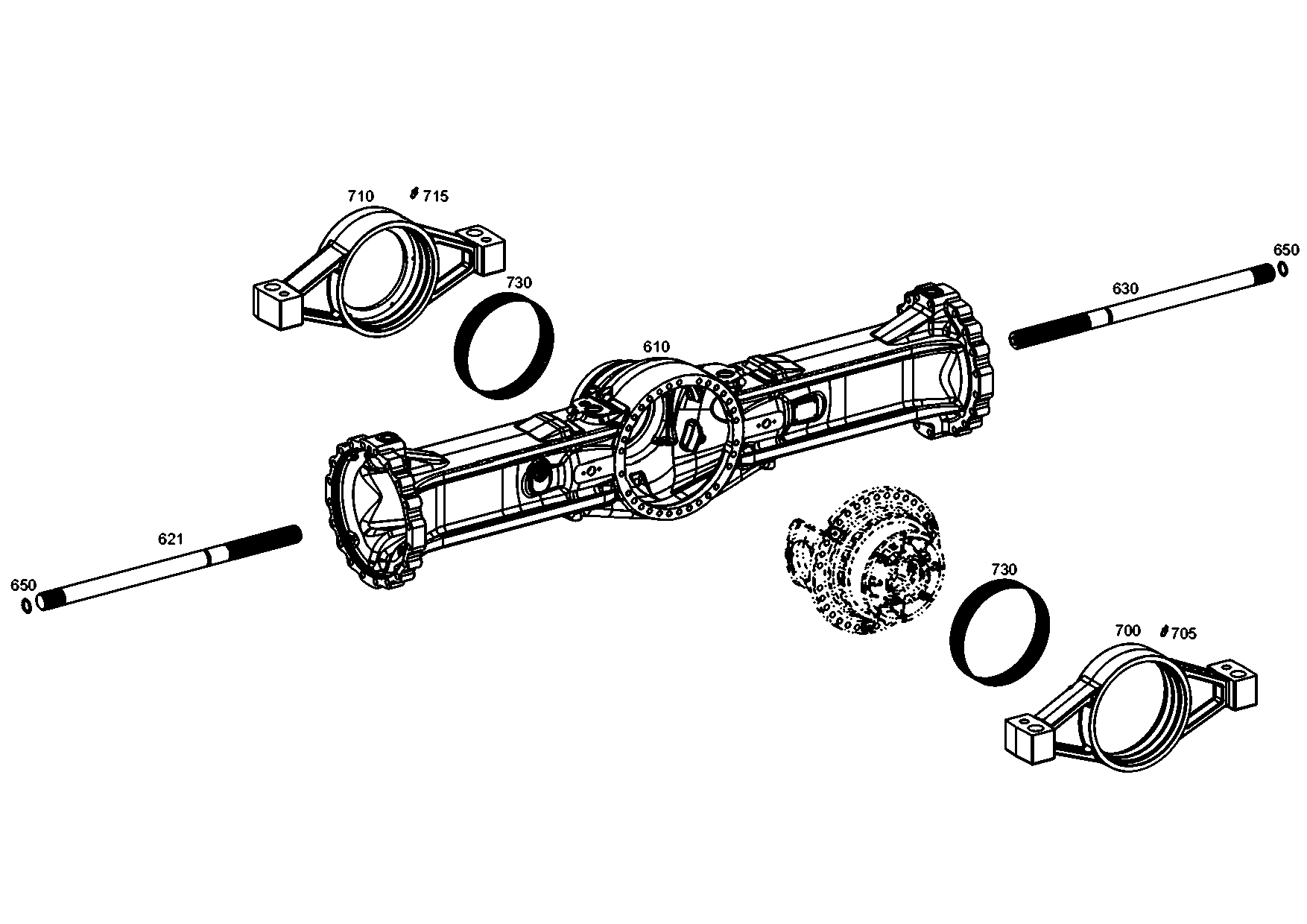 drawing for ZF 4474352067 - STUB SHAFT (figure 1)