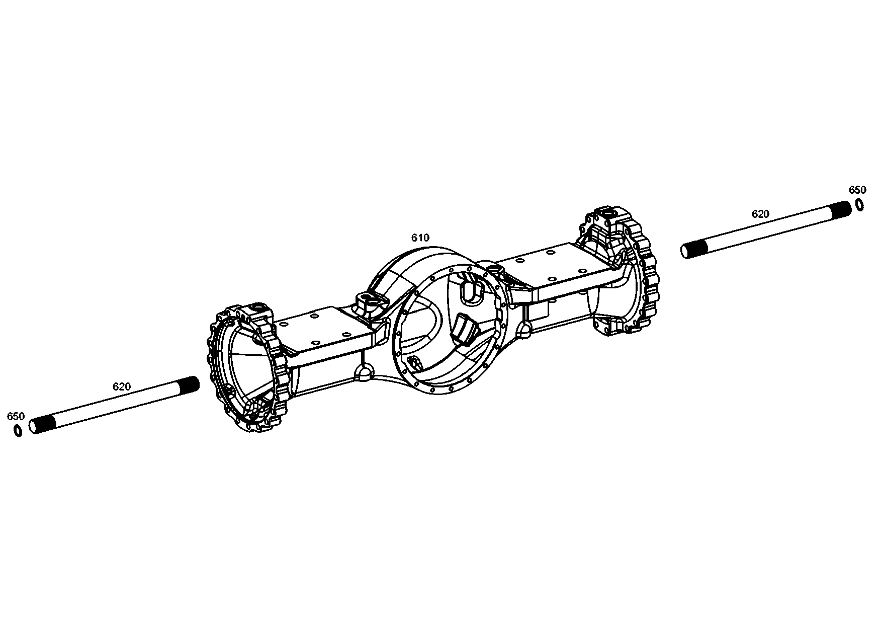 drawing for Hyundai Construction Equipment ZGAQ-02708 - SHAFT-STUB (figure 4)