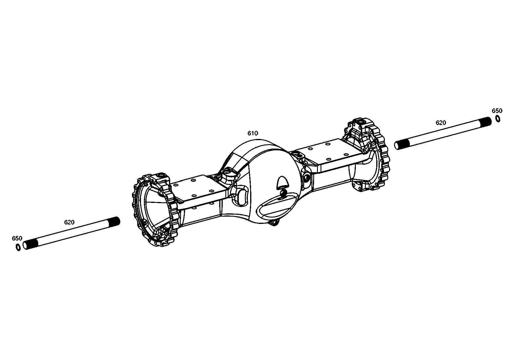 drawing for Hyundai Construction Equipment ZGAQ-02708 - SHAFT-STUB (figure 5)