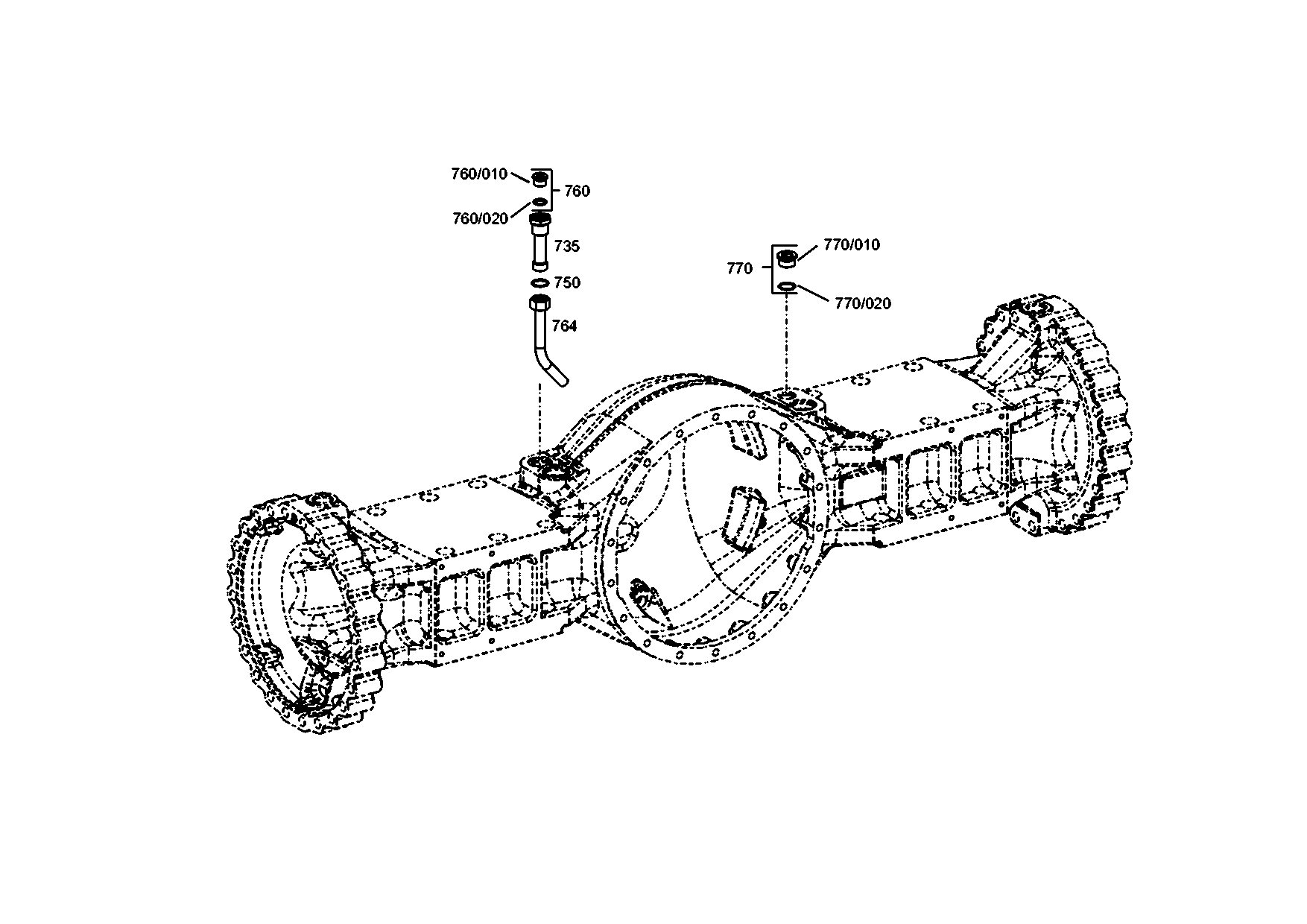 drawing for TEREX EQUIPMENT LIMITED 5904662208 - TUBE (figure 2)
