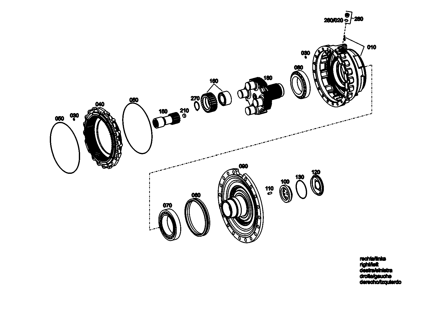 drawing for LIEBHERR GMBH 7624174 - SLOT.PIN (figure 2)