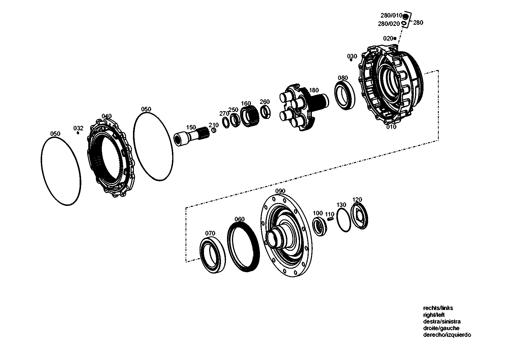 drawing for LIEBHERR GMBH 7624148 - MULTI SEALING RING (figure 4)