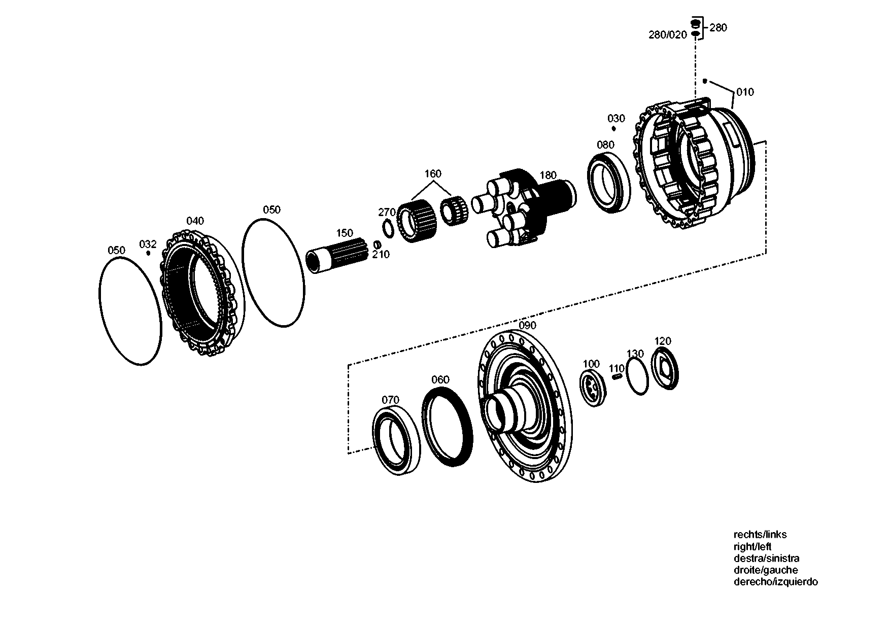 drawing for LIEBHERR GMBH 7624148 - MULTI SEALING RING (figure 5)