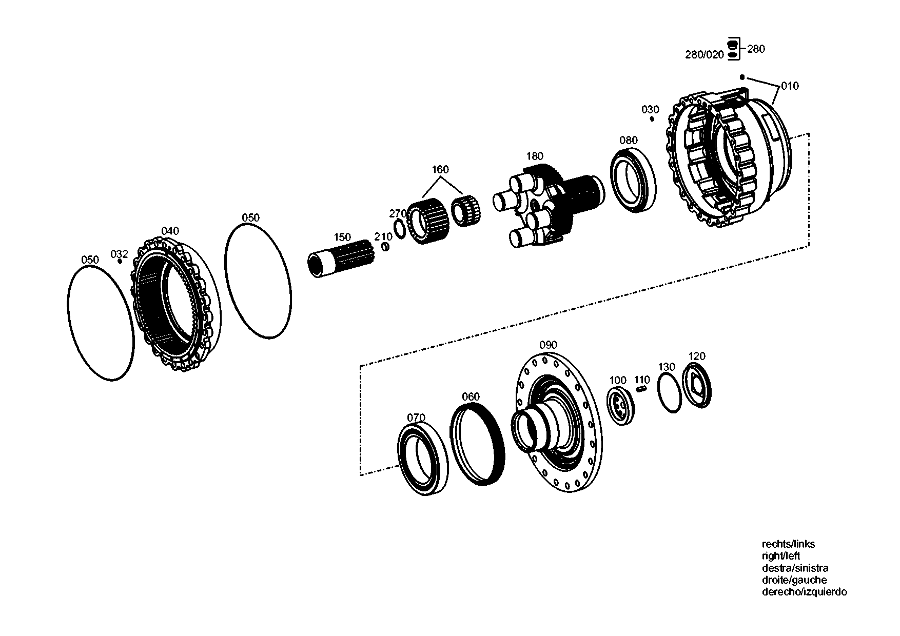 drawing for TEREX EQUIPMENT LIMITED 5904662210 - RING GEAR (figure 4)
