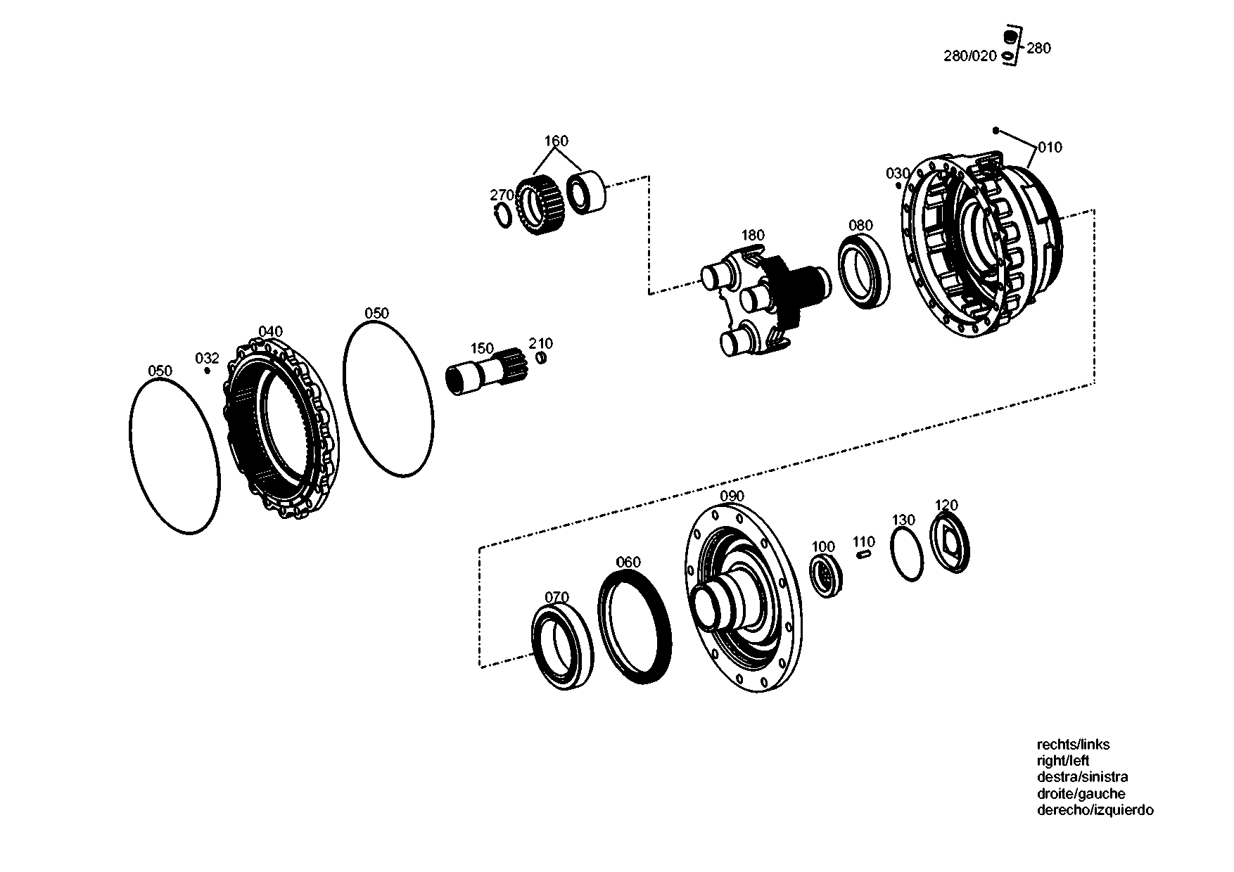 drawing for CNH NEW HOLLAND 87432166 - OUTPUT SHAFT (figure 2)