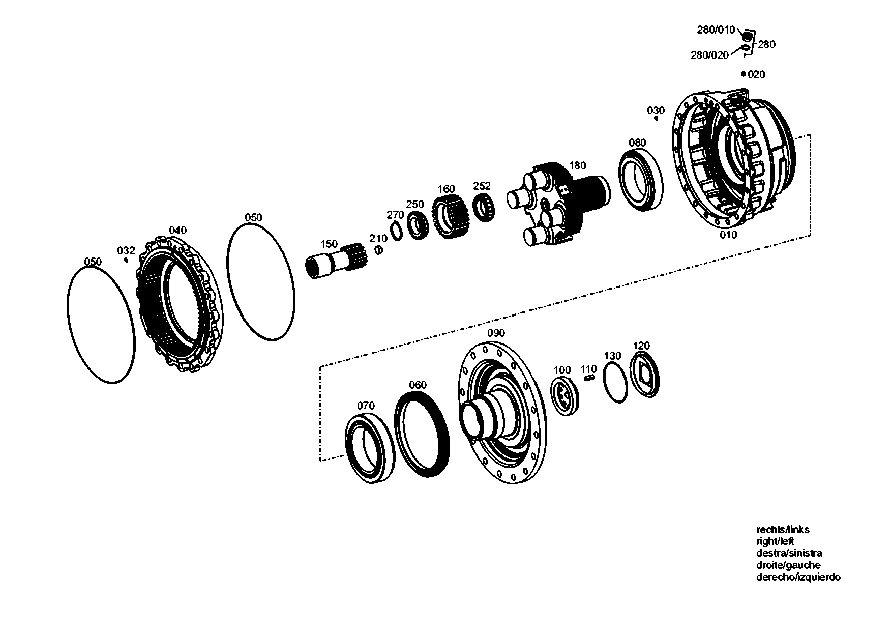 drawing for JOHN DEERE F437195 - TA.ROLLER BEARING (figure 1)
