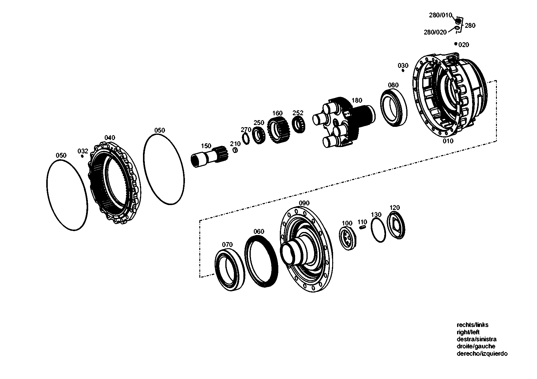 drawing for Hyundai Construction Equipment ZGAQ-02501 - BEARING (figure 2)