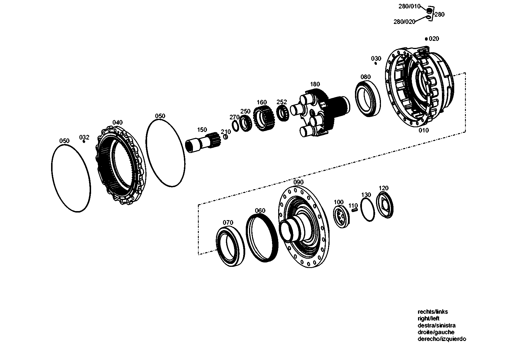 drawing for Hyundai Construction Equipment ZGAQ-02501 - BEARING (figure 4)