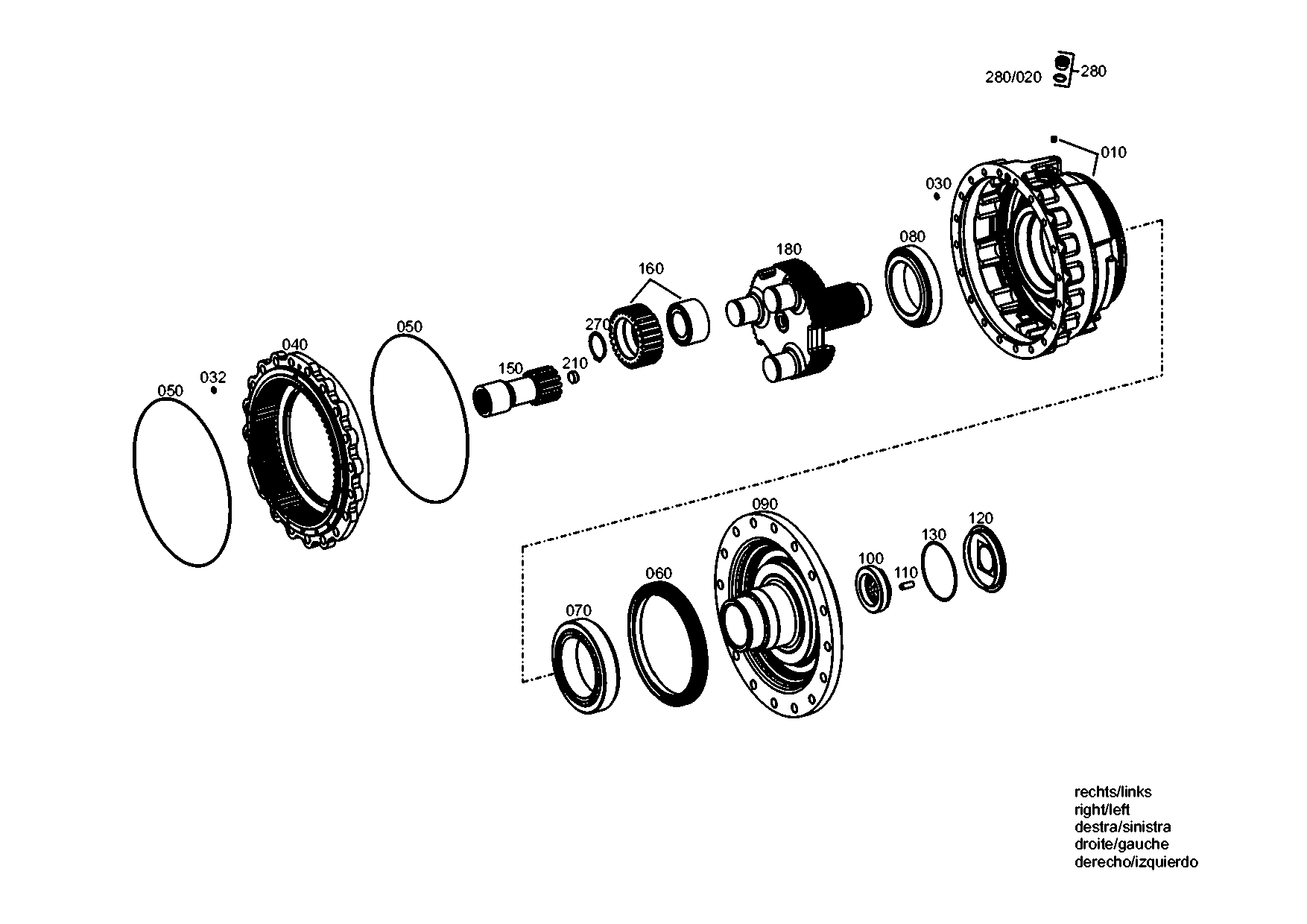 drawing for LIEBHERR GMBH 10032813 - OUTPUT SHAFT (figure 3)