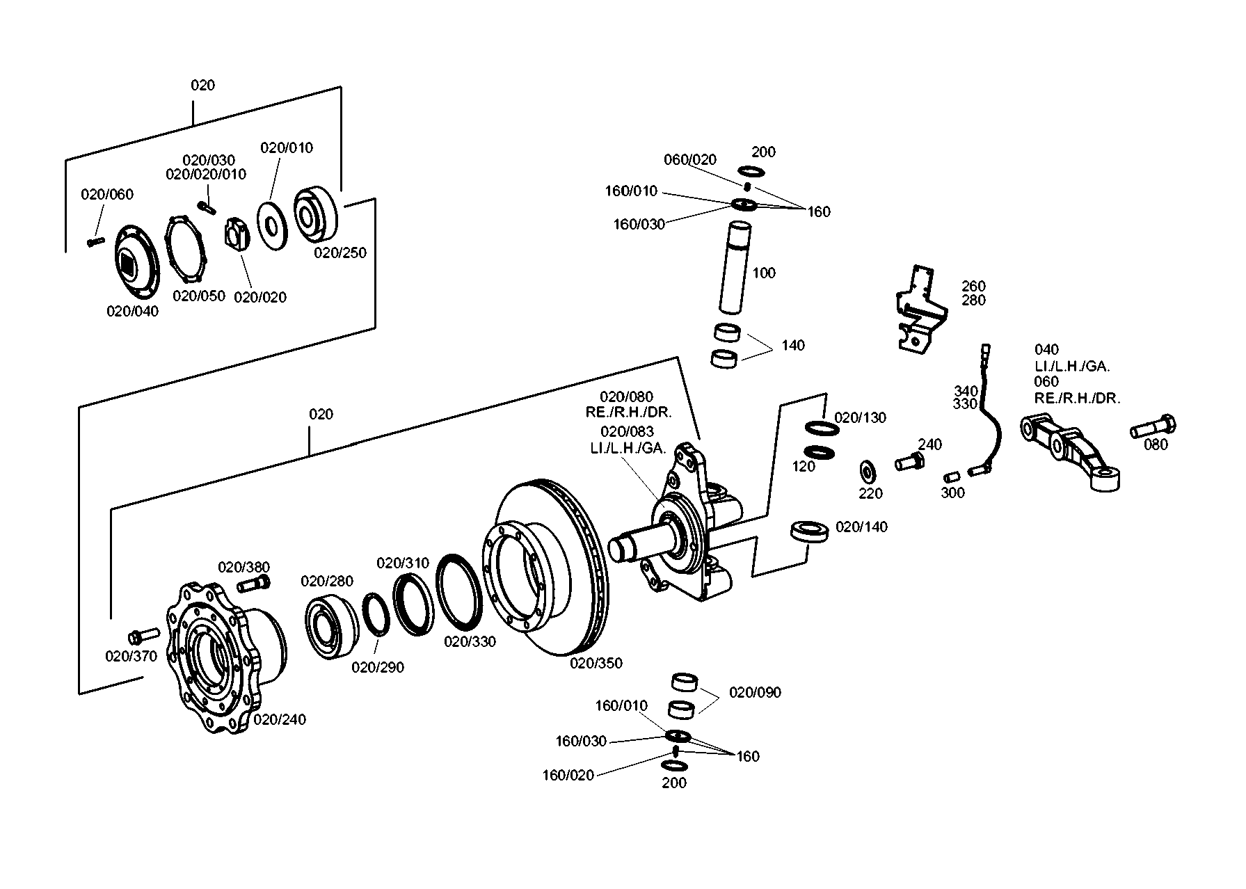 drawing for EVOBUS A0003320306 - PIVOT PIN (figure 1)