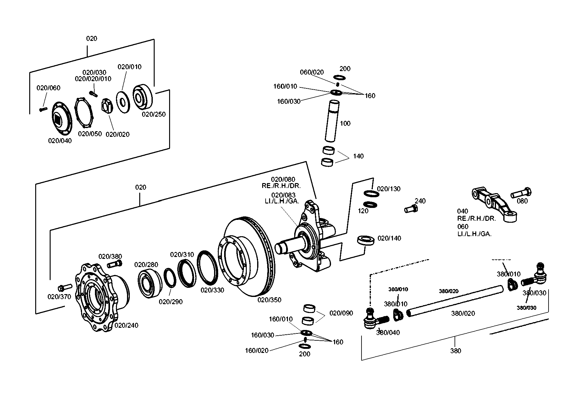 drawing for EVOBUS A0003380405 - TRACK LEVER (figure 3)
