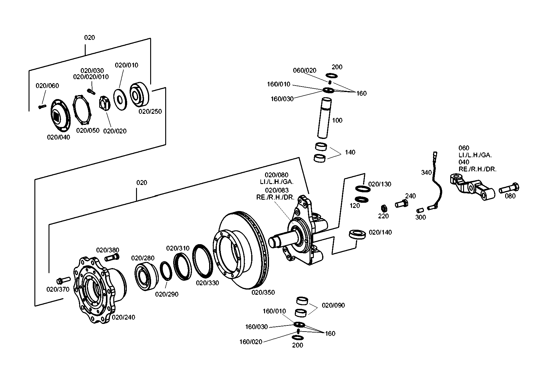 drawing for EVOBUS A6293930201 - TRACK LEVER (figure 1)