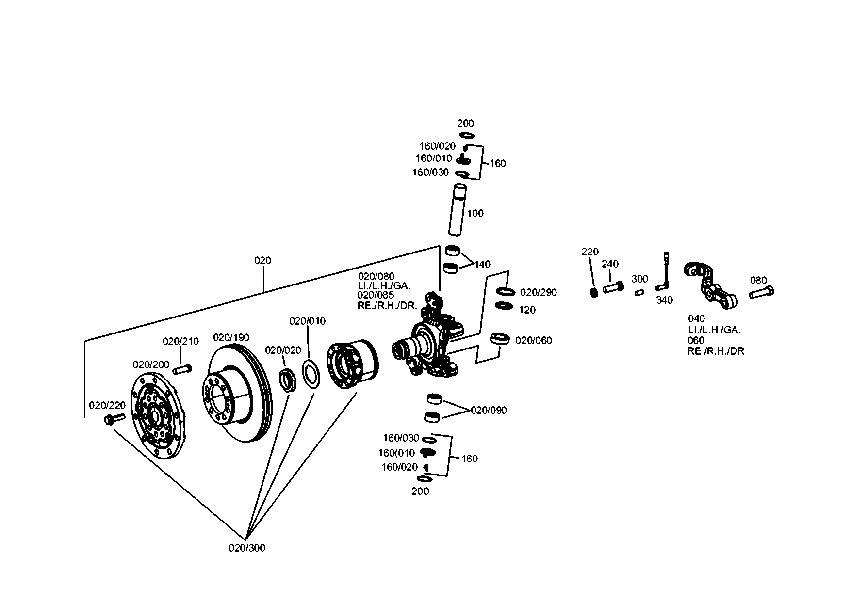 drawing for EVOBUS A0003300725 - REPAIR KIT (figure 2)