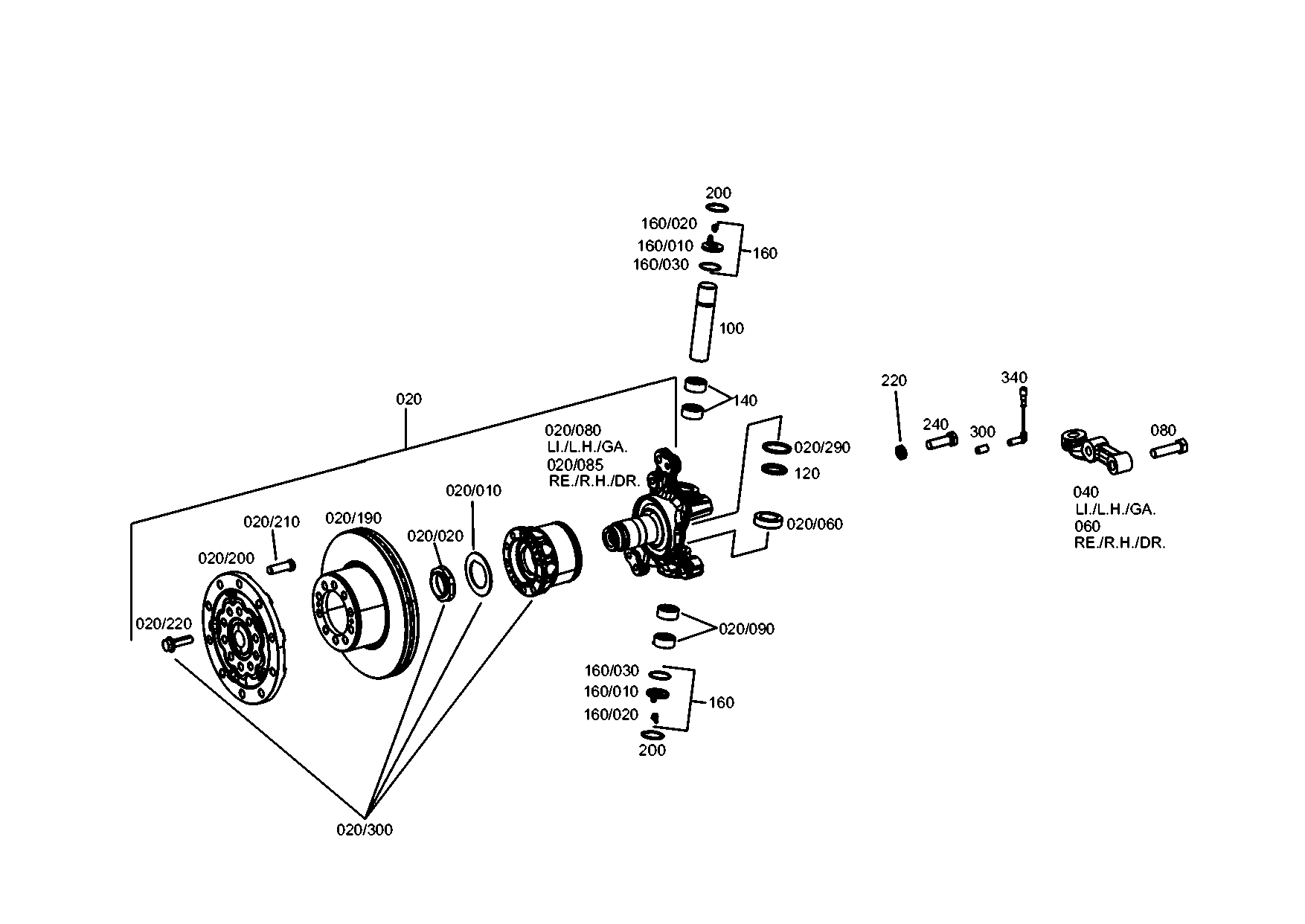 drawing for EVOBUS A0003300725 - REPAIR KIT (figure 3)