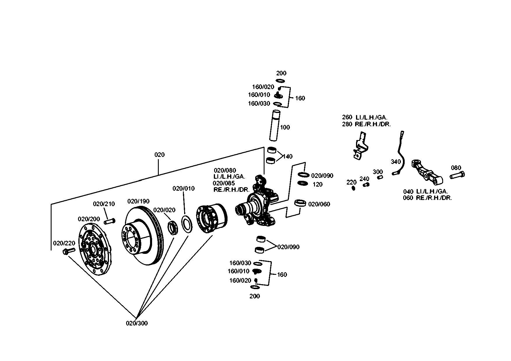 drawing for EVOBUS A0003310363 - FIXING DEVICE (figure 3)