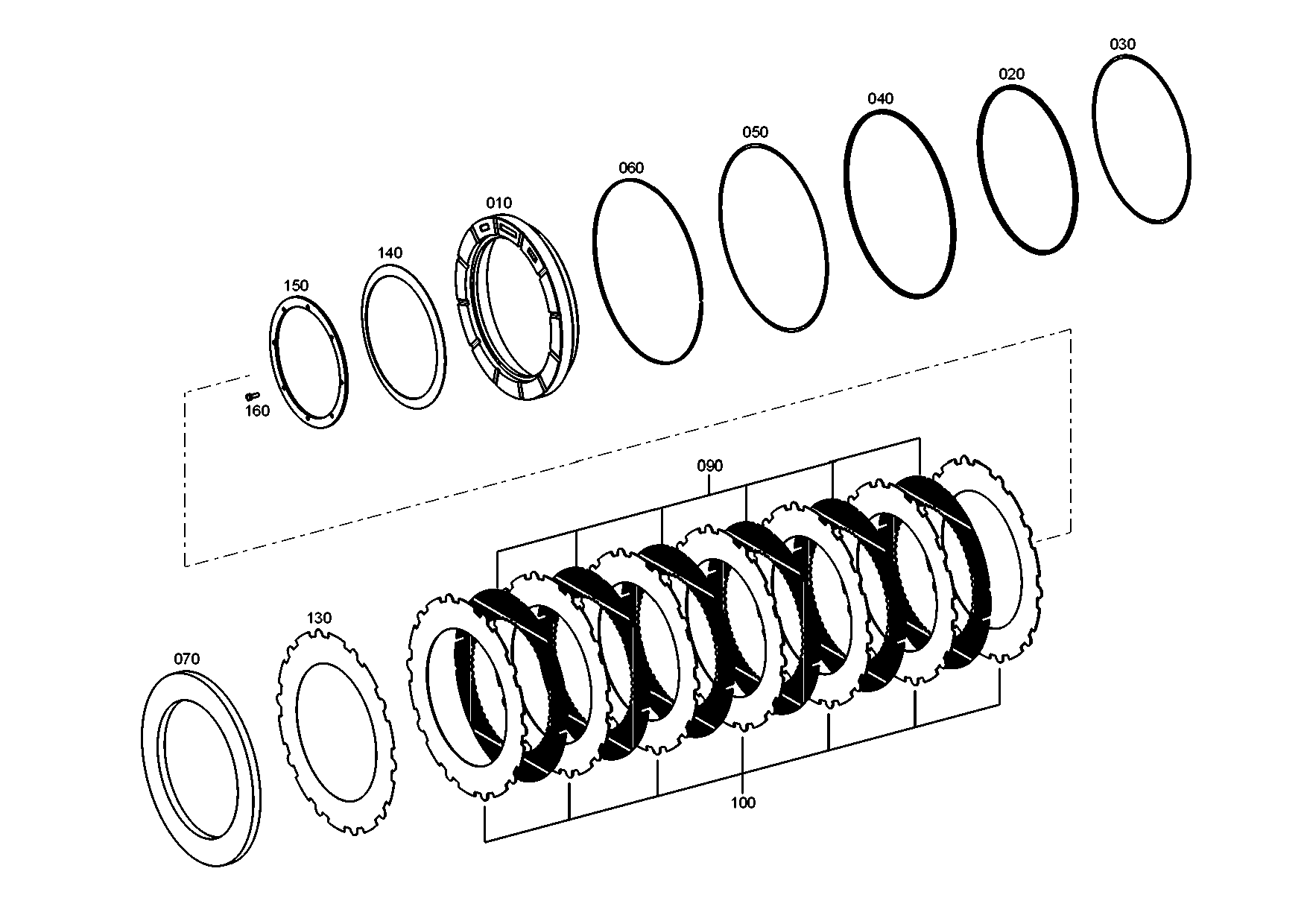 drawing for DOOSAN MX515005 - INNER CLUTCH DISK (figure 4)